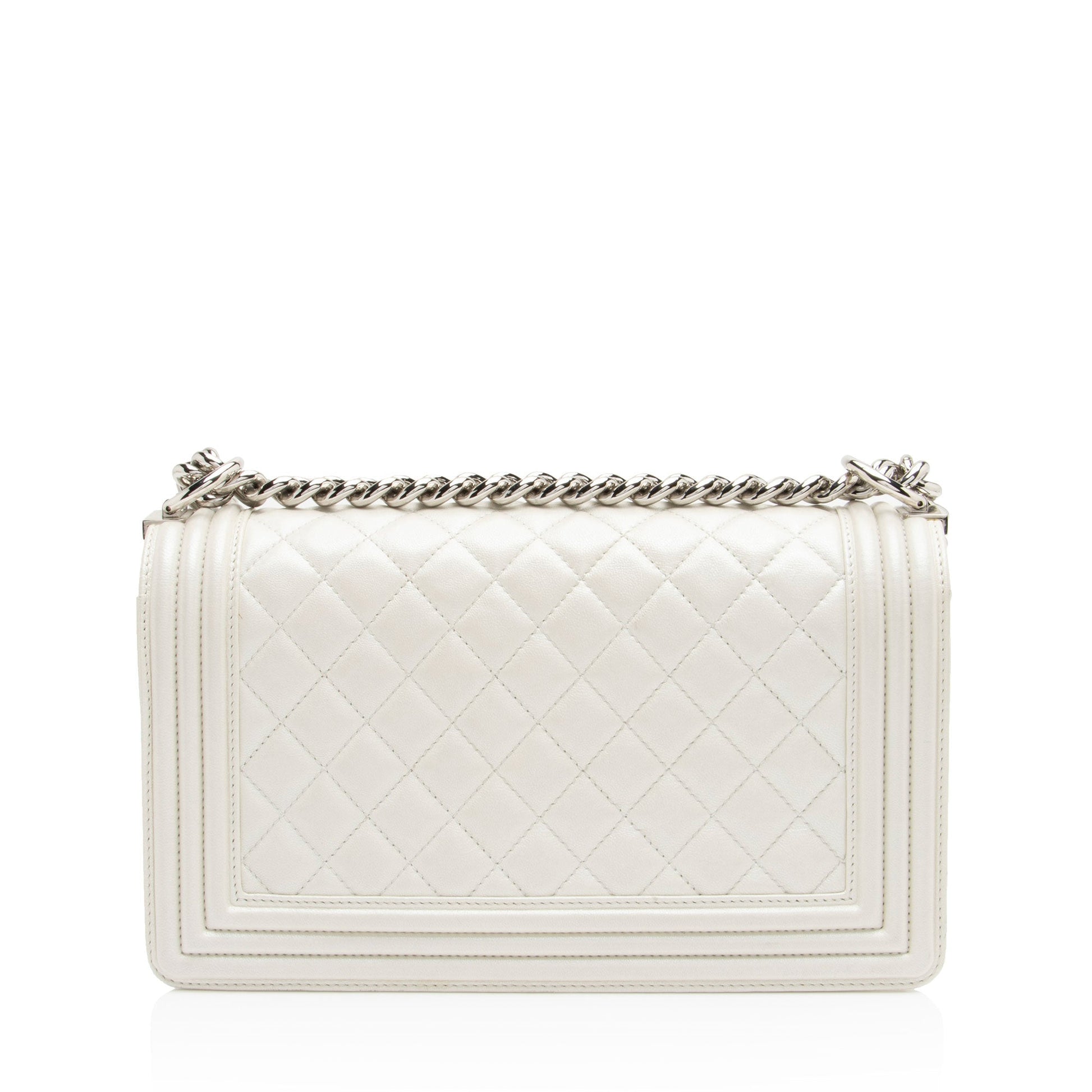 Chanel Iridescent Calfskin Old Boy Handbag