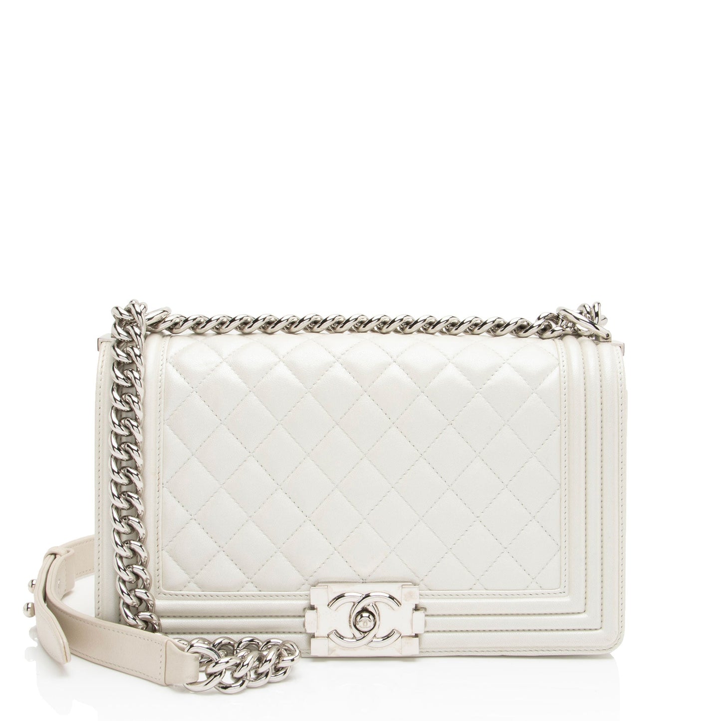 Chanel Iridescent Calfskin Old Boy Handbag