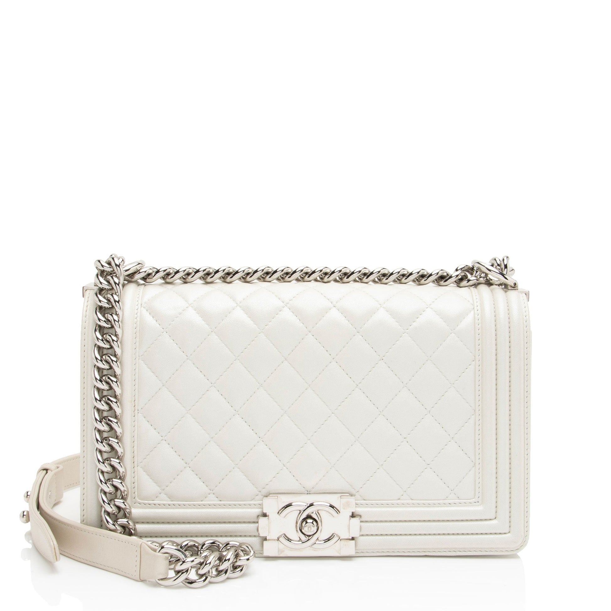 Chanel Iridescent Calfskin Old Boy Handbag