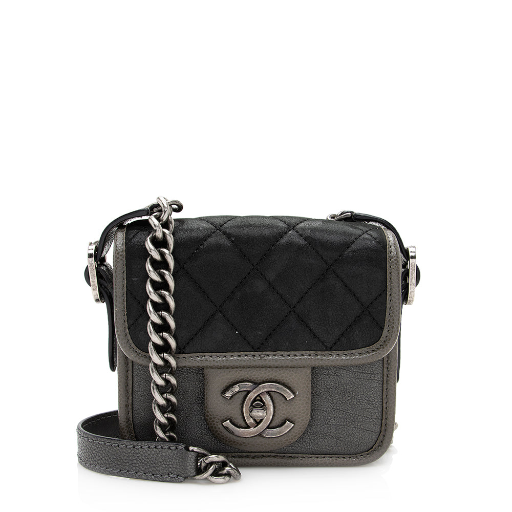 Chanel Iridescent Calfskin Paris Bombay Back to Shoulder Bag