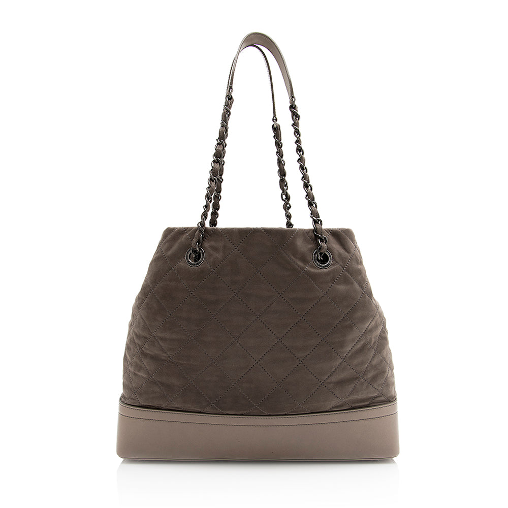 Chanel Iridescent Calfskin VIP Grand Shopping SHF Tote Bag Tote Shf