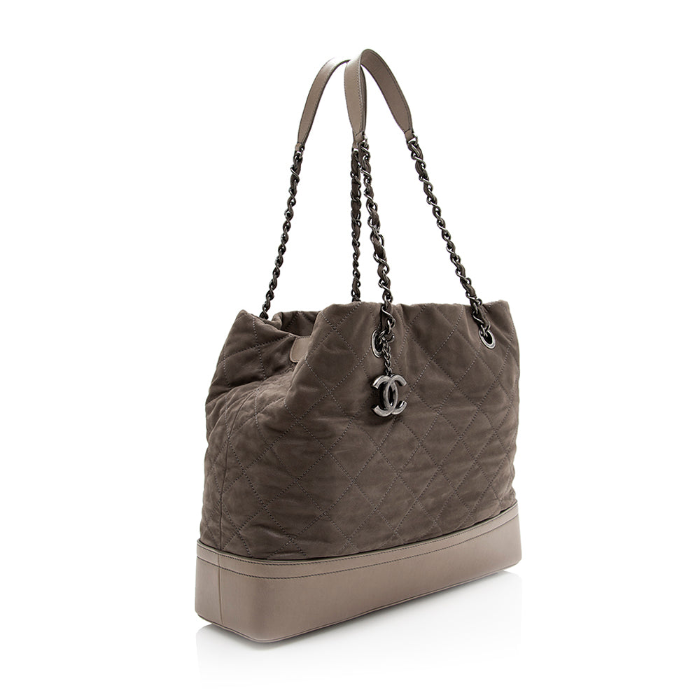Chanel Iridescent Calfskin VIP Grand Shopping SHF Tote Bag Tote Shf