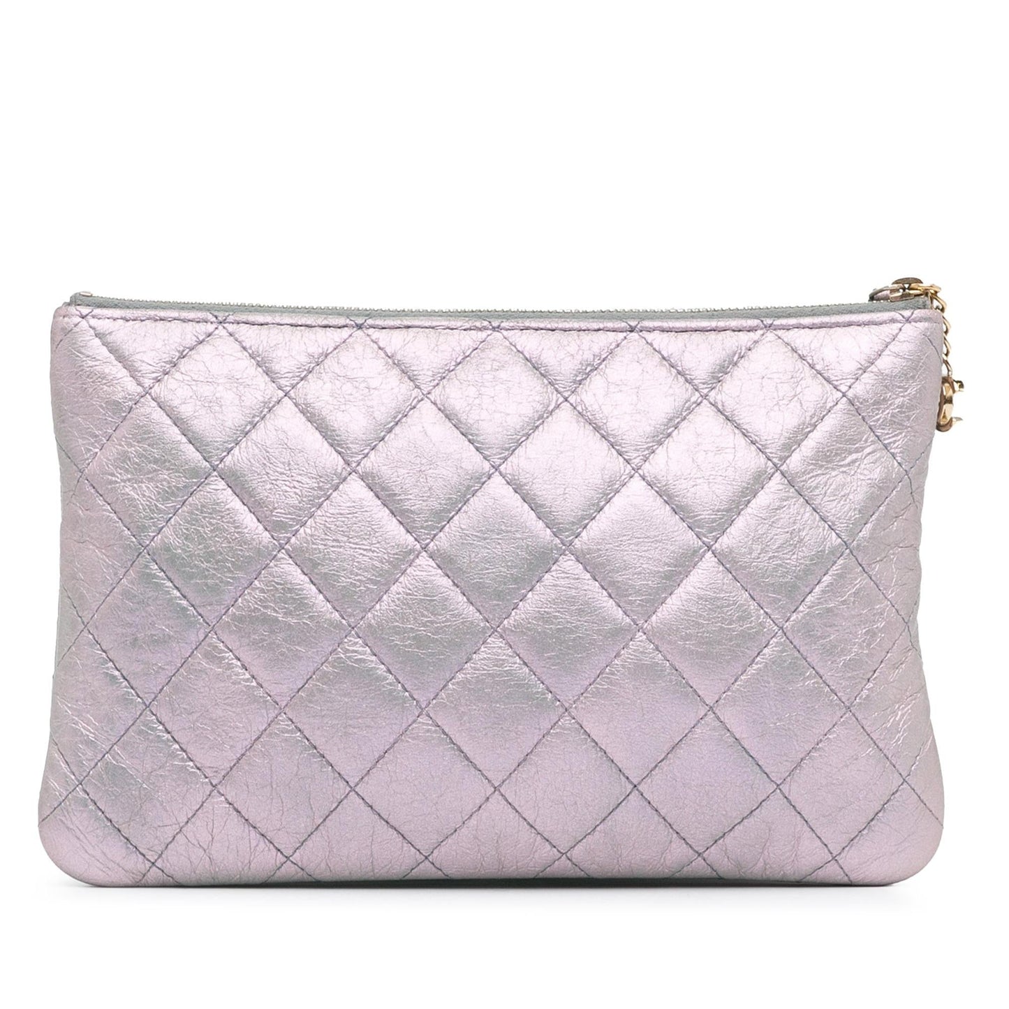 Chanel Iridescent Crumpled Calfskin Trio Cosmetic SHG-znMKyB Handbag