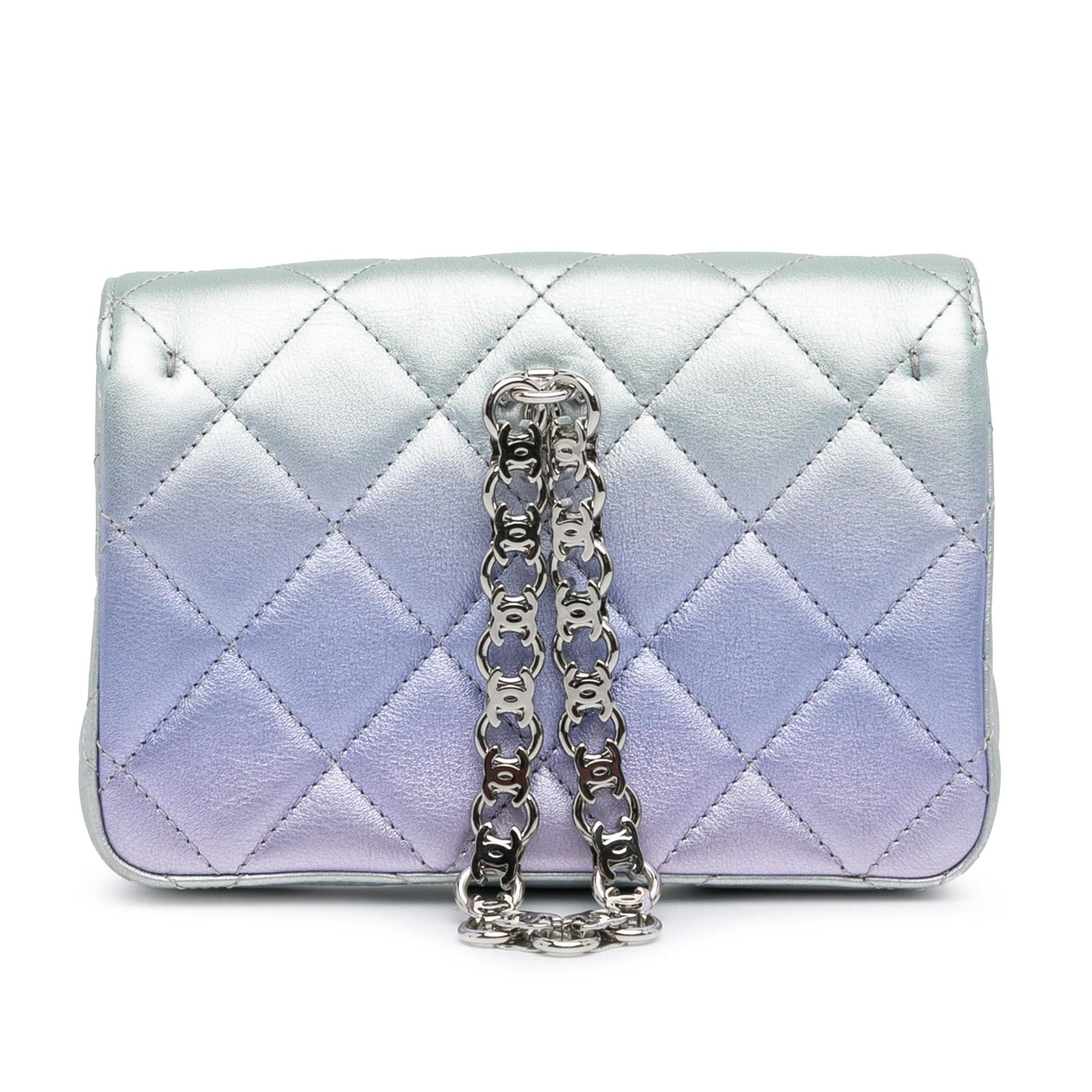 Chanel Iridescent Lambskin Wristlet Clutch Bag (SHG-OsxRyI)