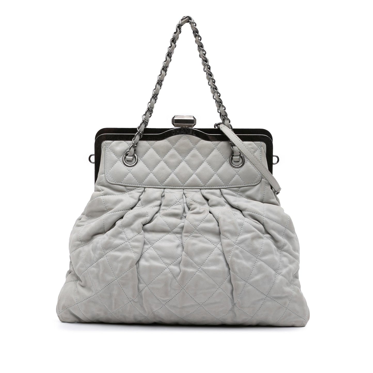 Chanel Iridescent Quilted Calfskin Chic Frame Satchel Bag Satchel 2