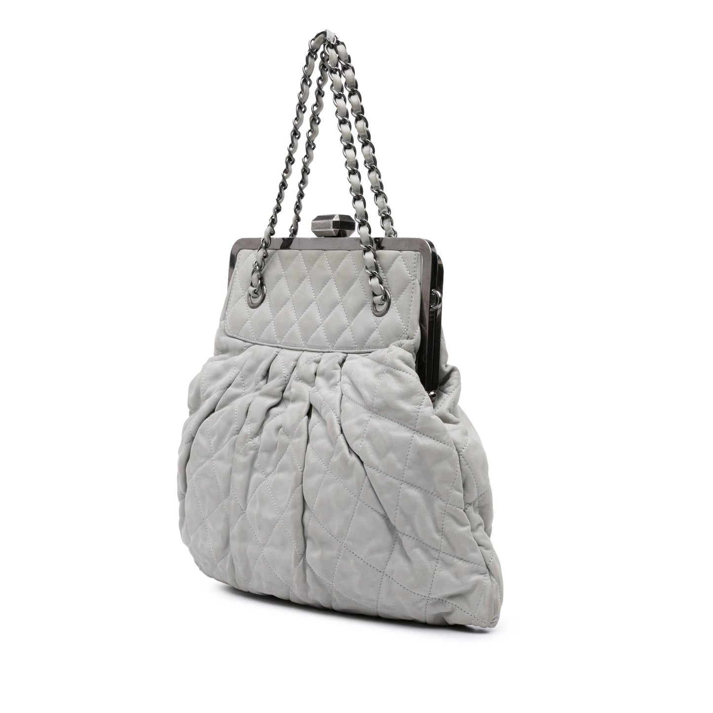 Chanel Iridescent Quilted Calfskin Chic Frame Satchel Bag Satchel 2
