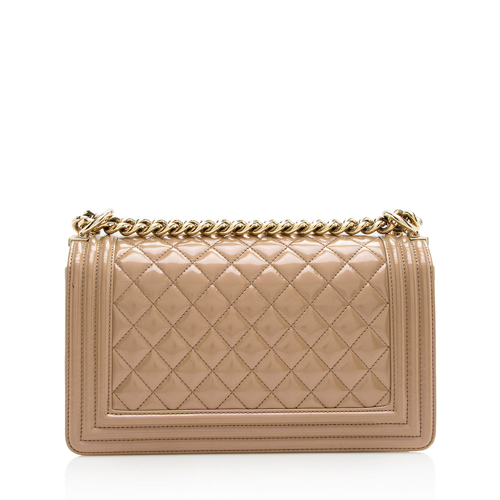 Chanel Iridescent Shiny Calfskin Old Boy SHF Handbag