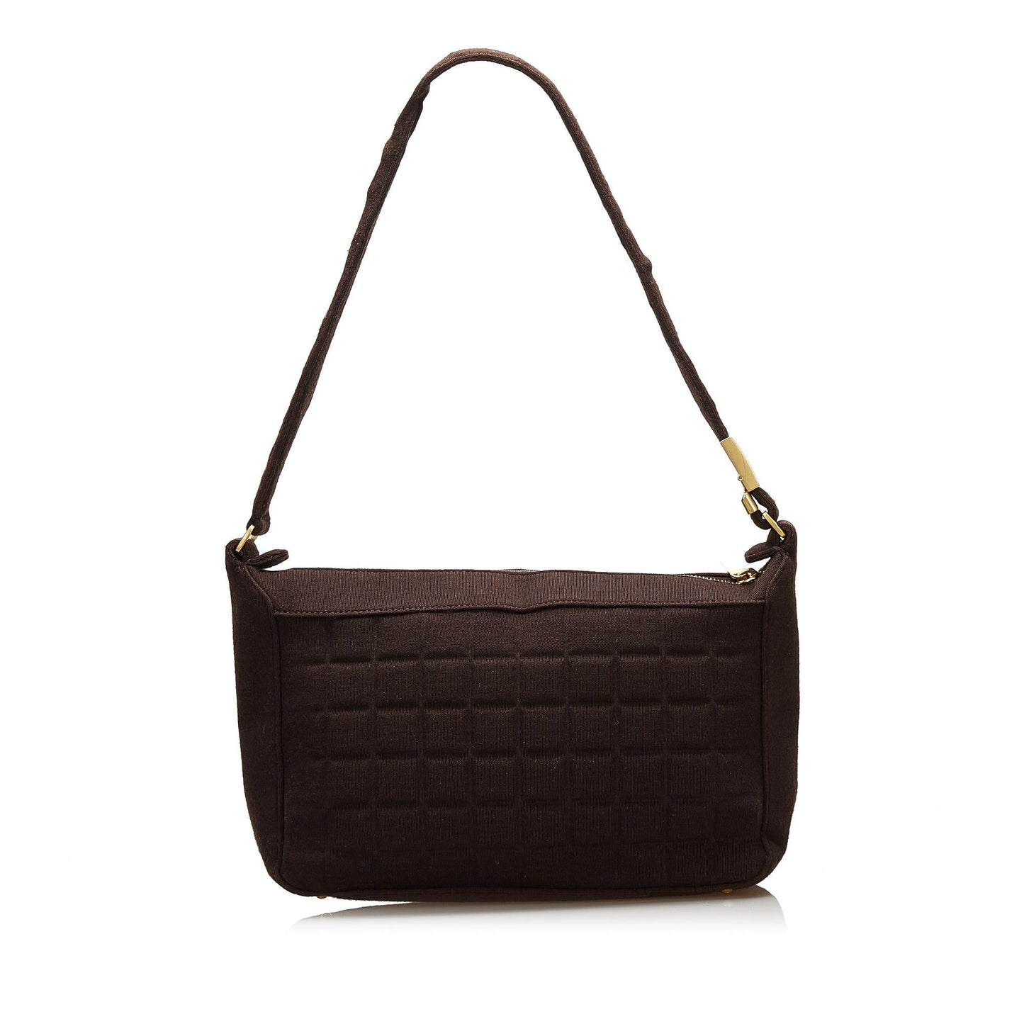 Chanel Jersey Chocolate Bar SHG Shoulder Bag