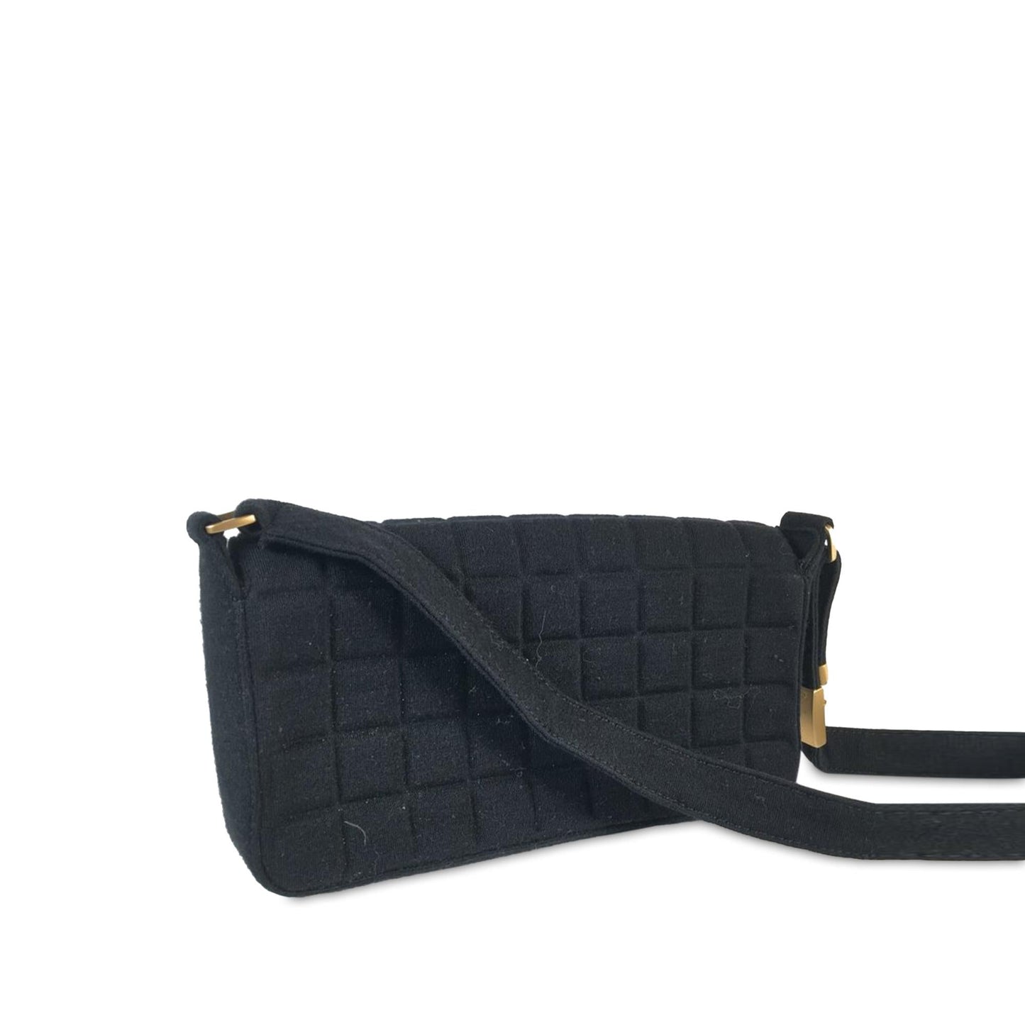 Chanel Jersey Knit Chocolate Bar Flap SHG-Vk1C4m Handbag