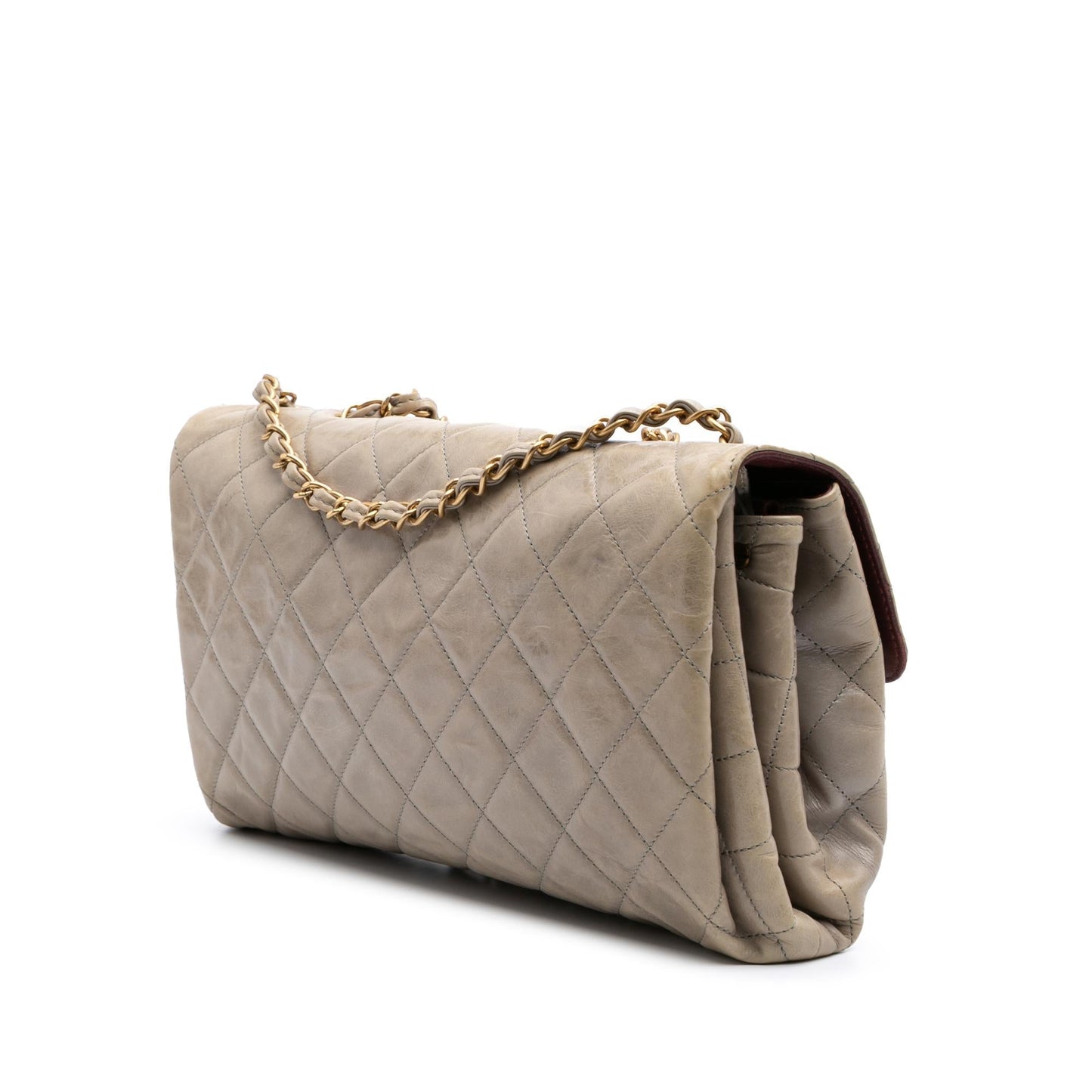 Chanel Jumbo CC Quilted Calfskin Straight Flap Handbag Flap 1