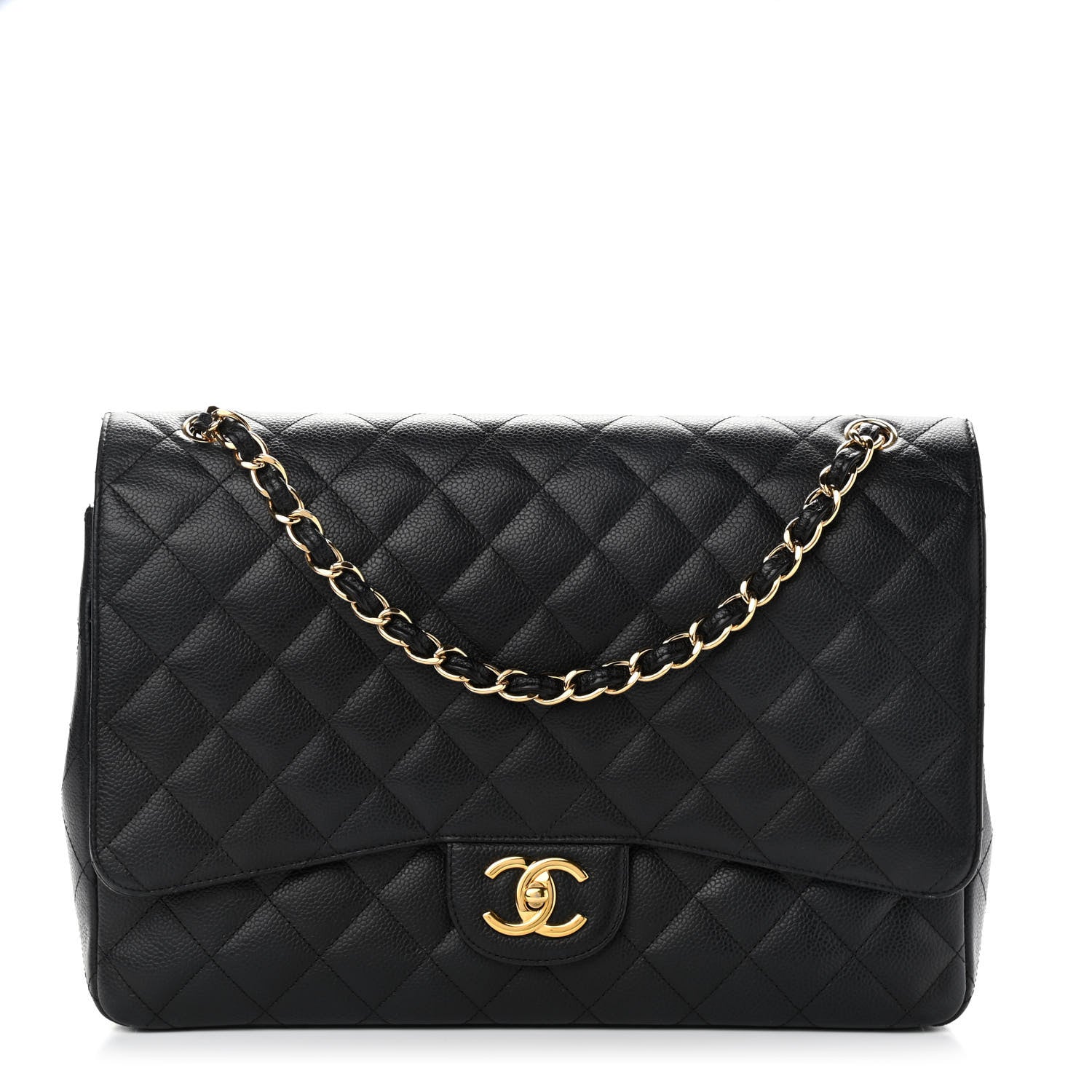 Chanel Caviar Quilted Jumbo Double Flap Jewelry