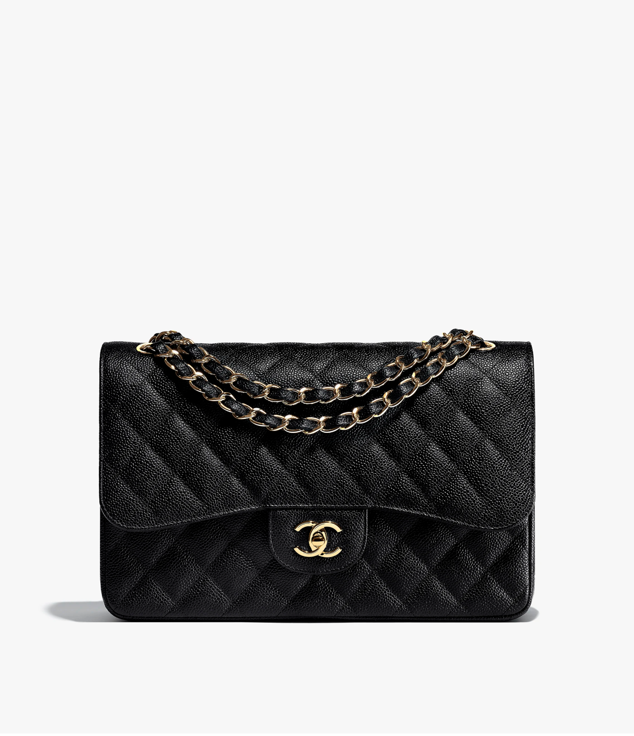 Chanel Caviar Quilted Jumbo Double Flap Jewelry