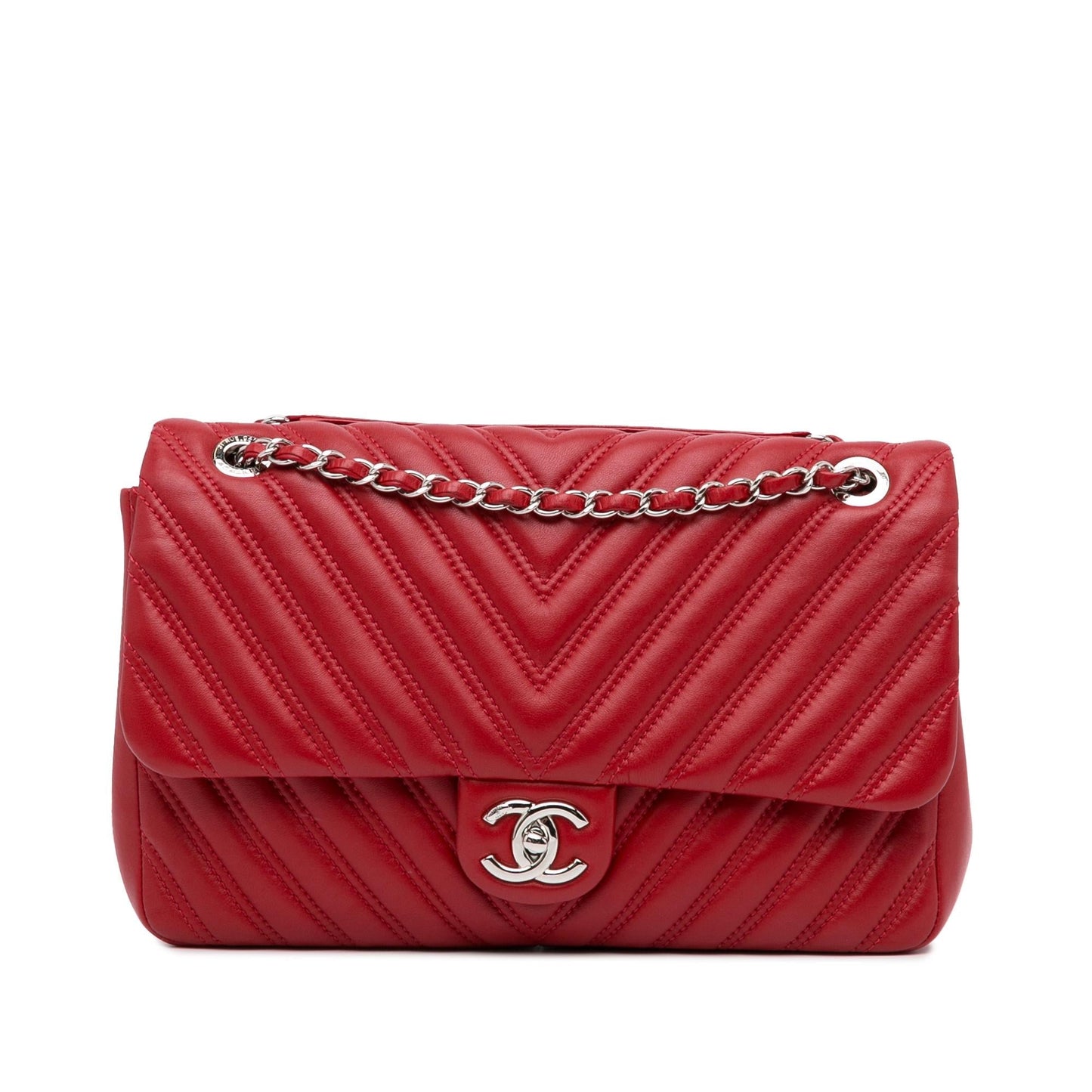 Chanel Jumbo Chevron Double Flap SHG-FmRuwm Shoulder Bag