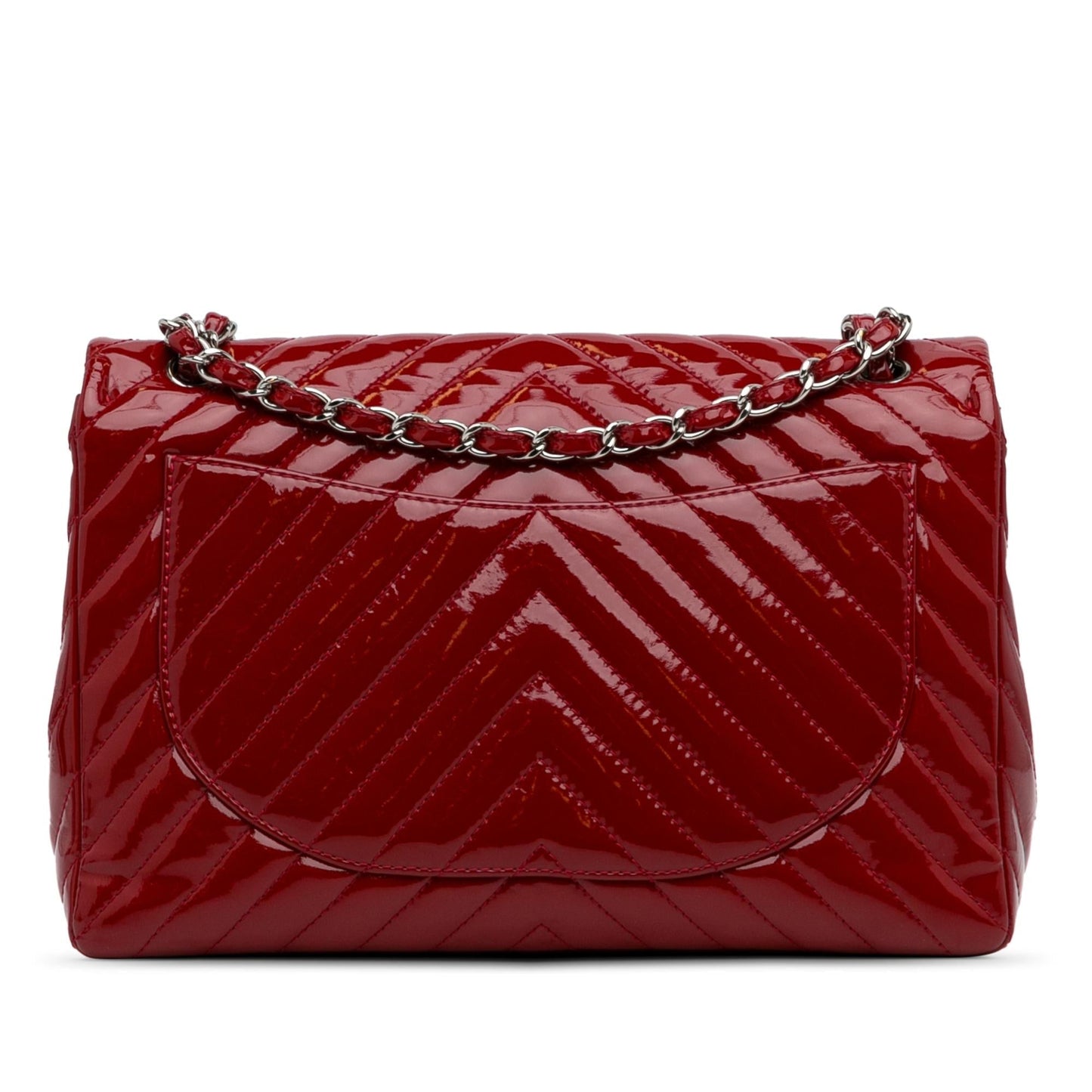 Chanel Jumbo Chevron Patent Single Flap SHG-8b5izz Handbag