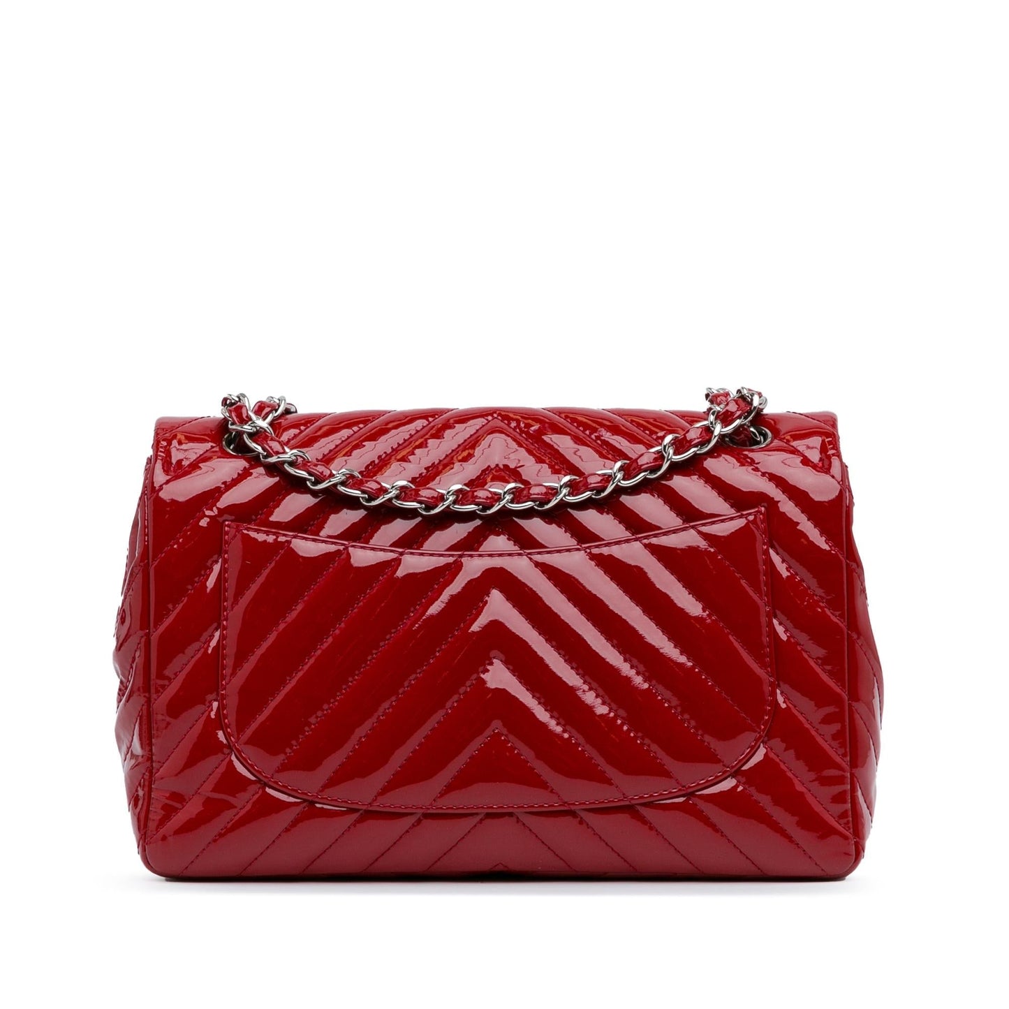 Chanel Jumbo Chevron Patent Single Flap SHG-q2Z09k Handbag