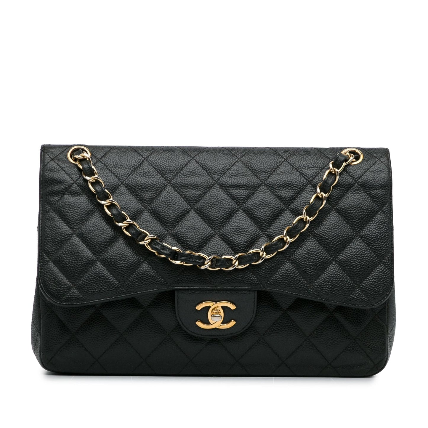 Chanel Jumbo Classic Caviar Double Flap (Shg-Kp2Qbj) Bag