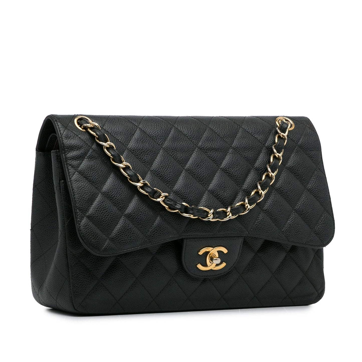 Chanel Jumbo Classic Caviar Double Flap SHG-KP2qbj Handbag