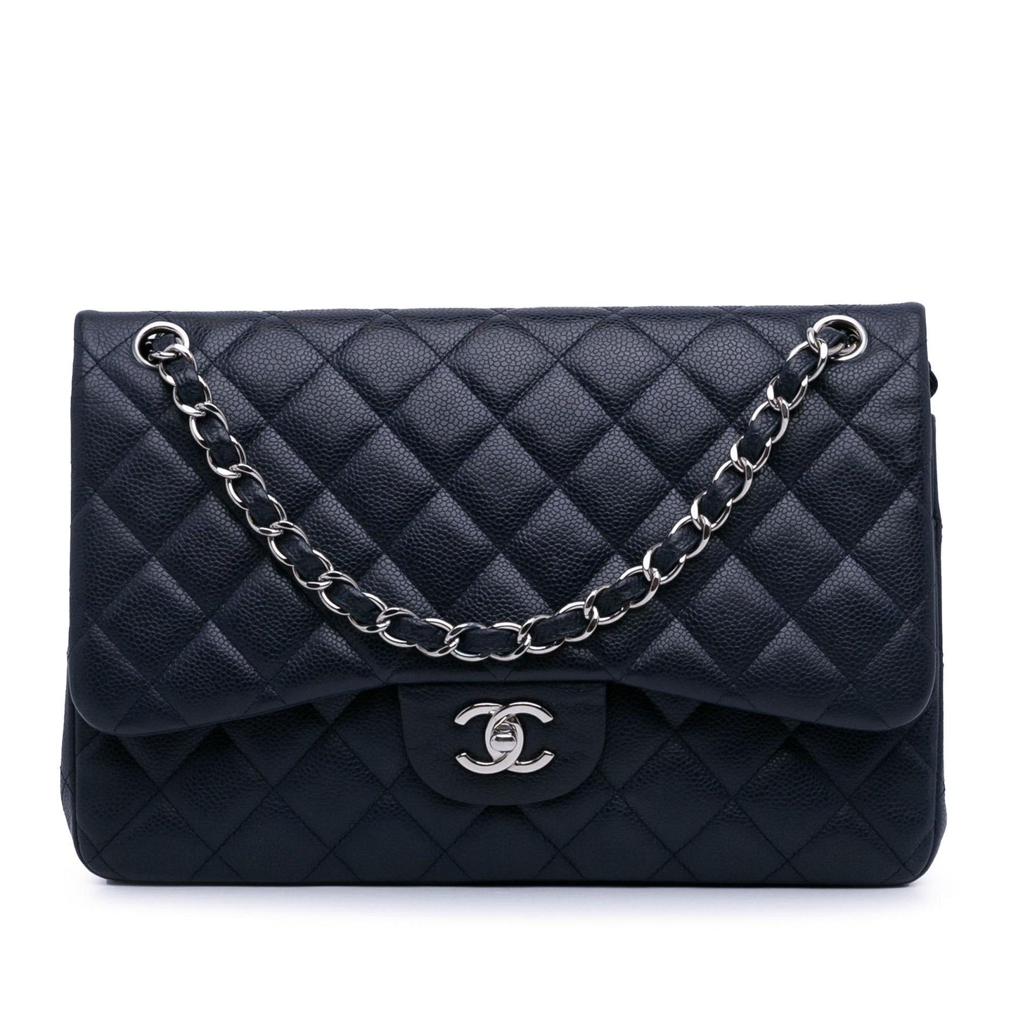 Chanel Jumbo Classic Caviar Double Flap (SHG-hrCED5)
