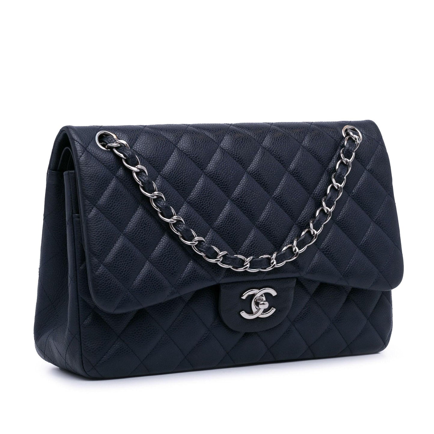 Chanel Jumbo Classic Caviar Double Flap (SHG-hrCED5)