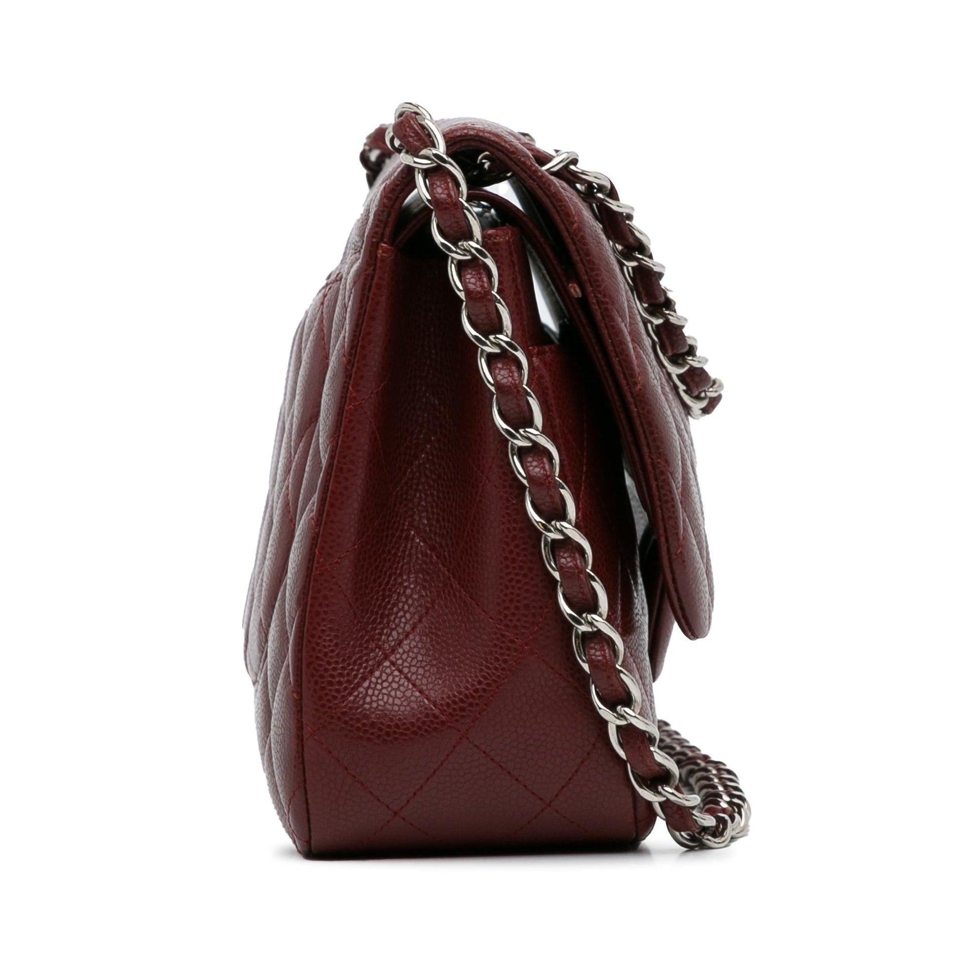 Chanel Jumbo Classic Caviar Double Flap (Shg-Kjvuls) Bag