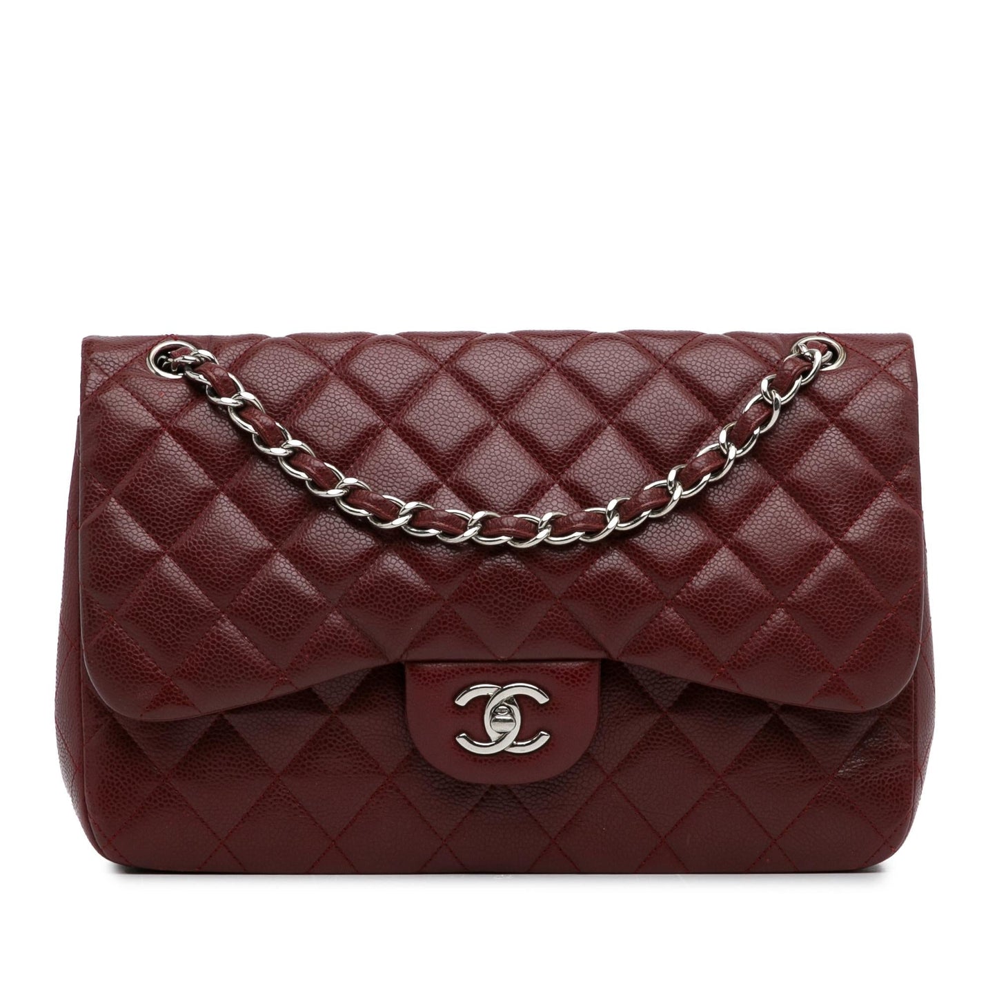 Chanel Jumbo Classic Caviar Double Flap (Shg-Kjvuls) Bag