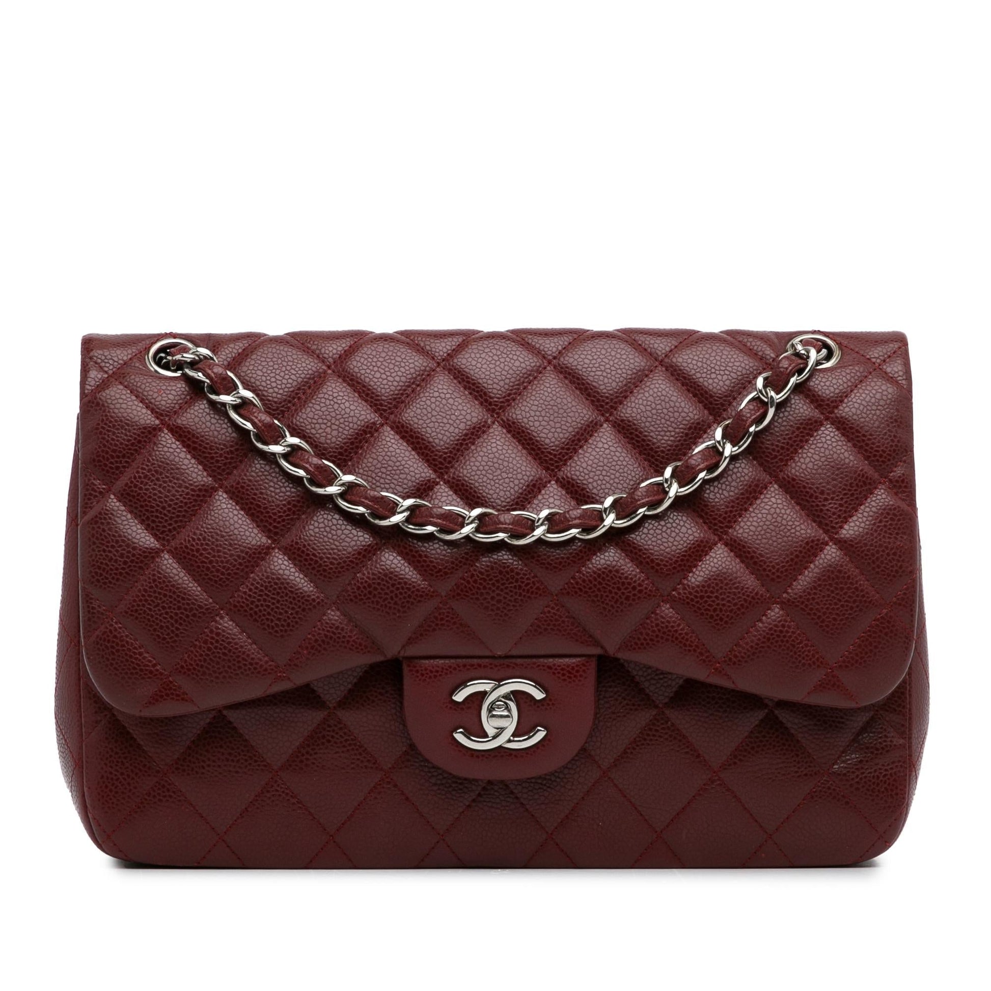 Chanel Jumbo Classic Caviar Double Flap (Shg-Kjvuls) Bag