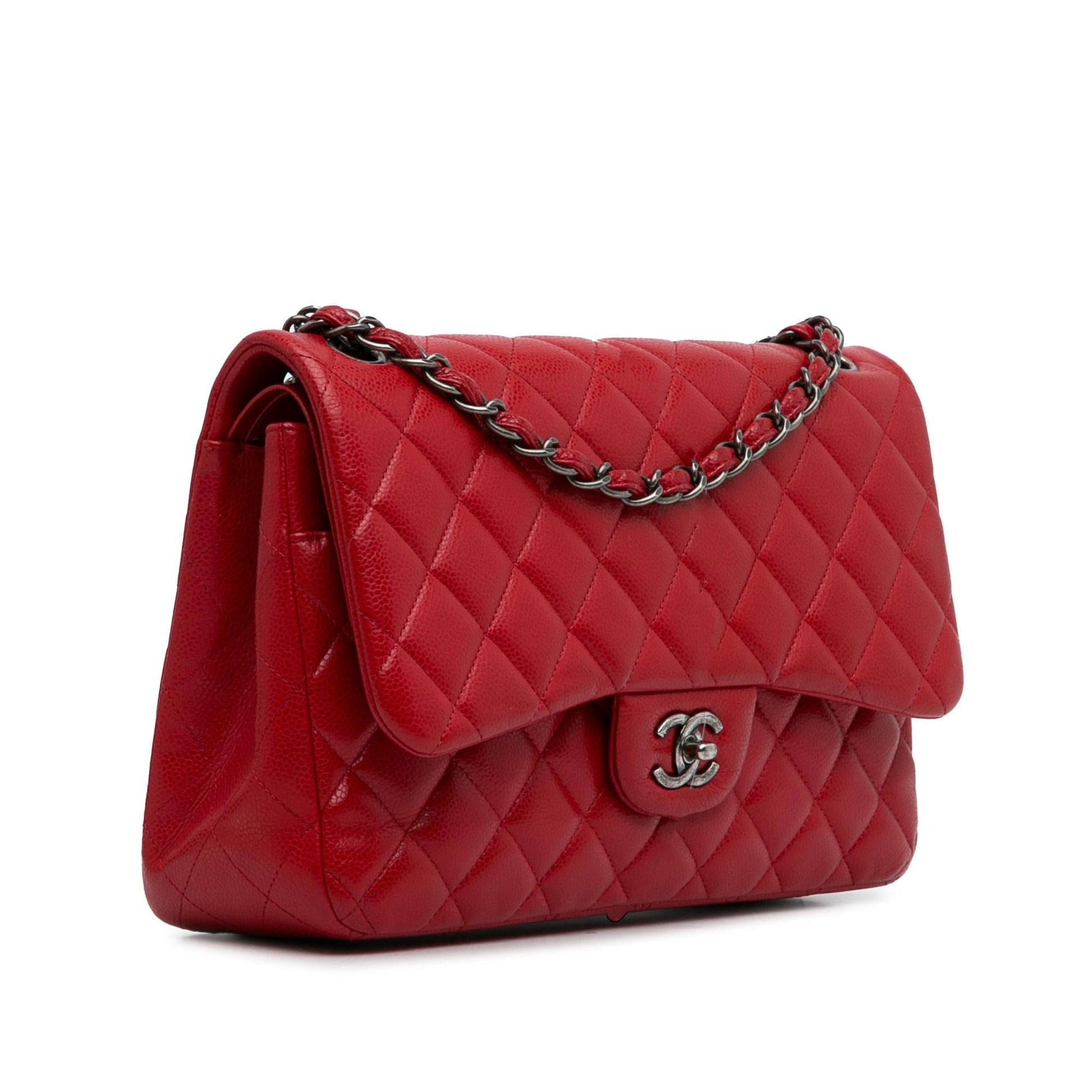 Chanel Jumbo Classic Caviar Double Flap (Shg-Rzsvwh) Bag