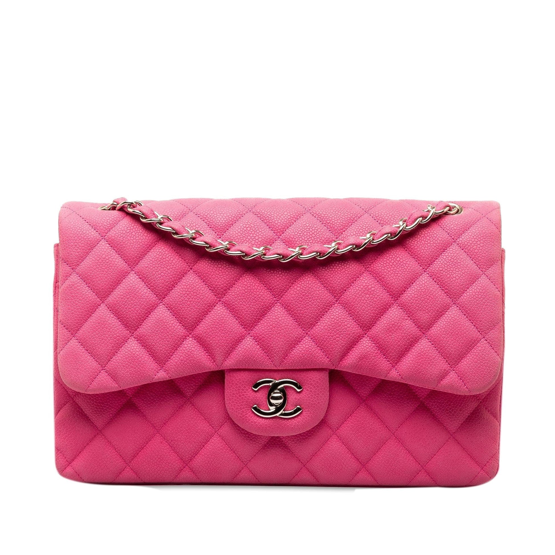 Chanel Jumbo Classic Caviar Double Flap (Shg- Clhk) Bag
