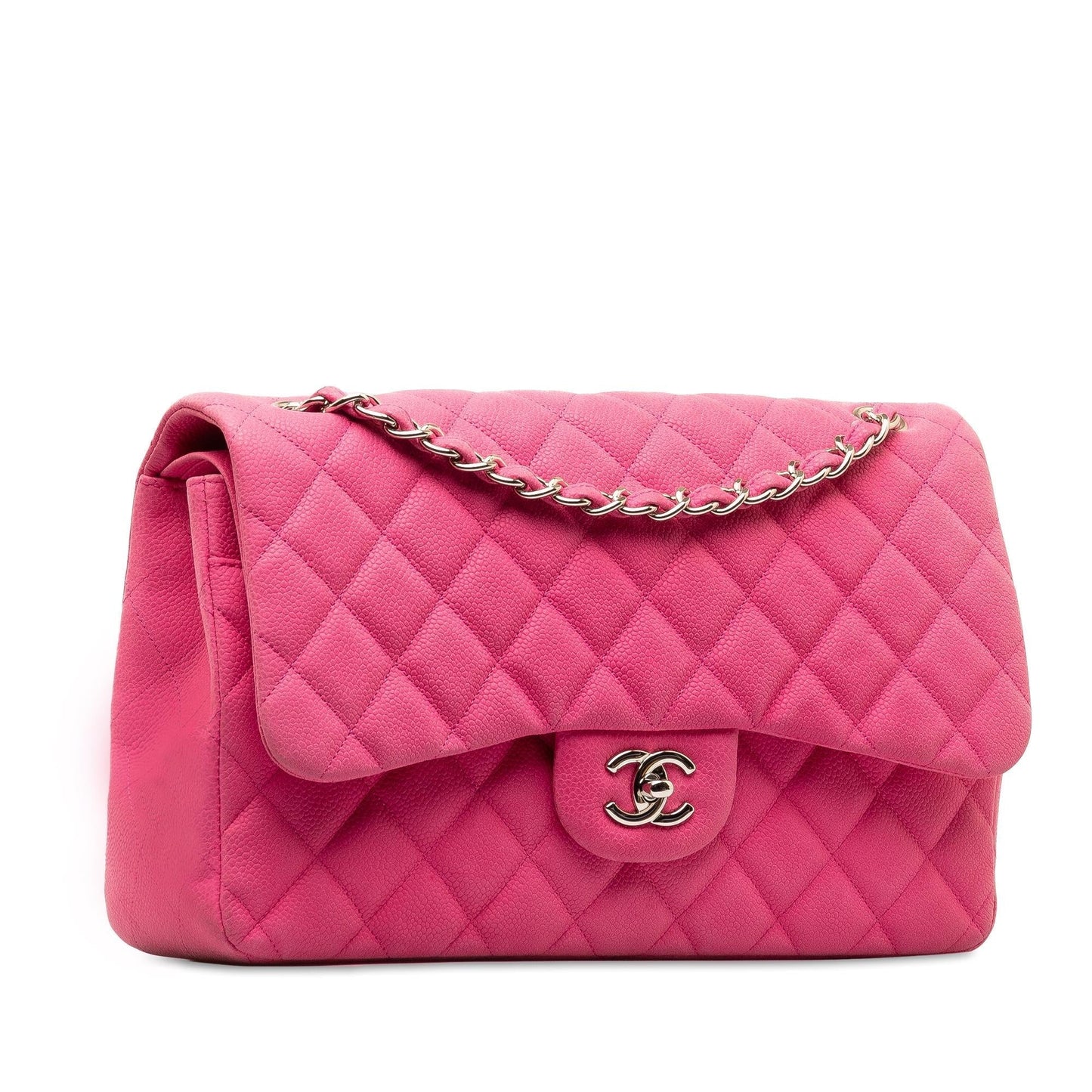 Chanel Jumbo Classic Caviar Double Flap (Shg- Clhk) Bag