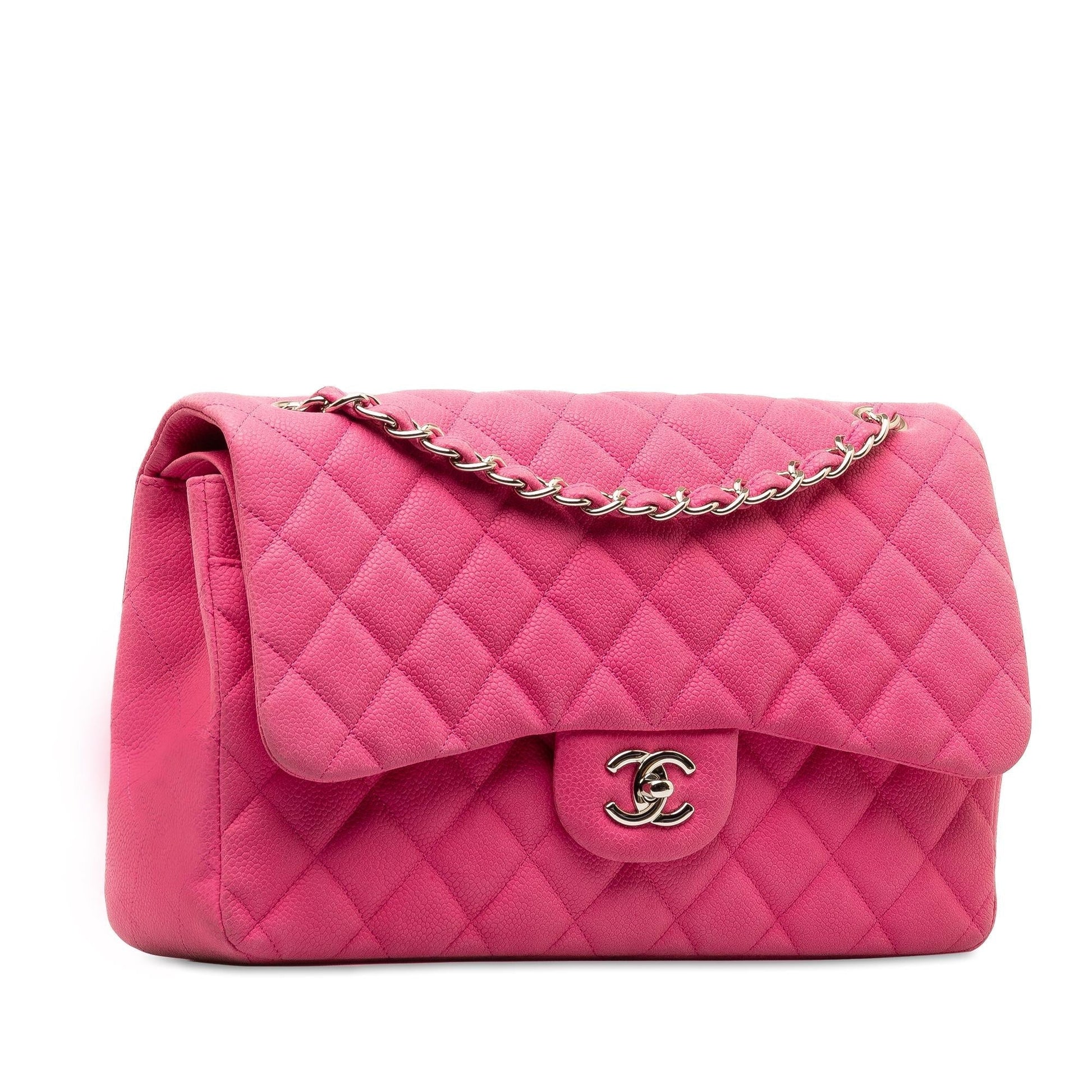 Chanel Jumbo Classic Caviar Double Flap (Shg- Clhk) Bag