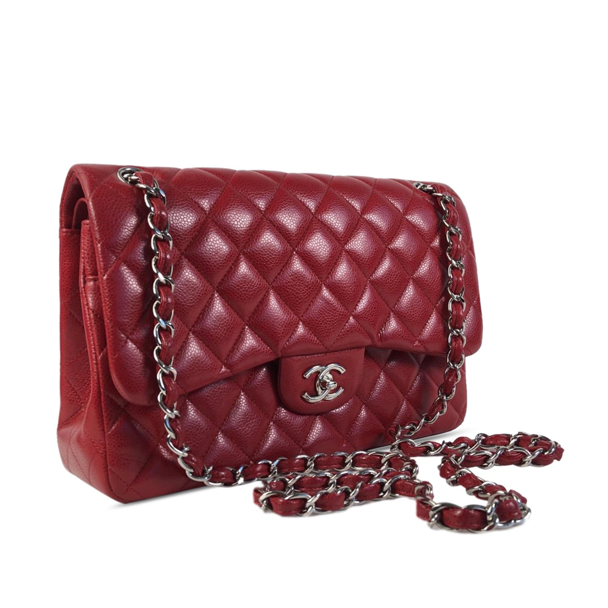 Chanel Jumbo Classic Caviar Double Flap (Shg-Mp5Ilt) Bag