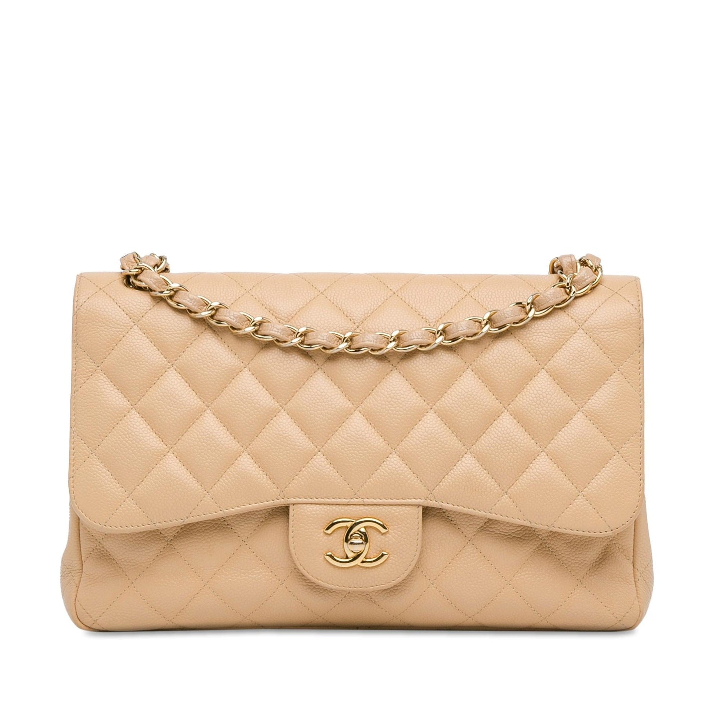 Chanel Jumbo Classic Caviar Double Flap SHG-VsT6Cu Handbag