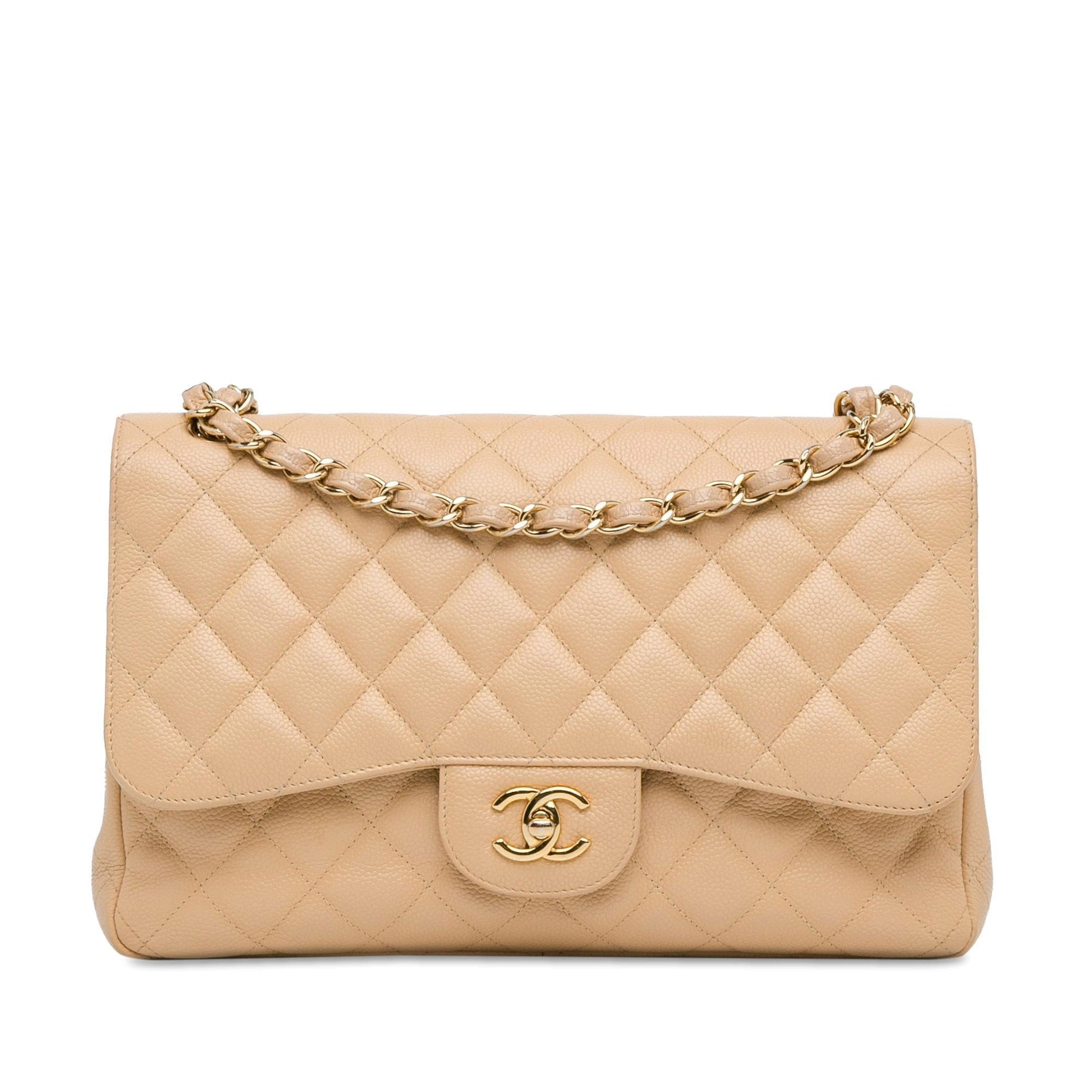 Chanel Jumbo Classic Caviar Double Flap SHG-VsT6Cu Handbag