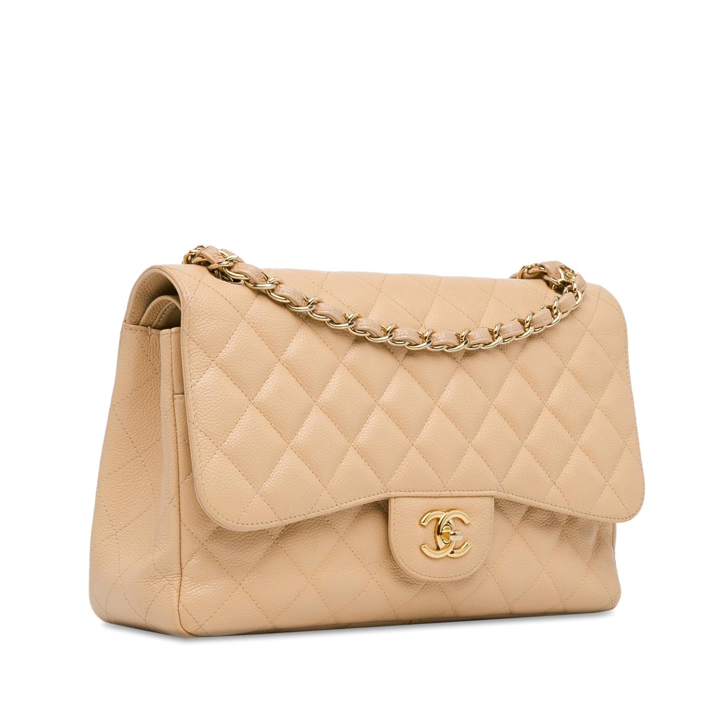 Chanel Jumbo Classic Caviar Double Flap (Shg-Vst6Cu) Bag