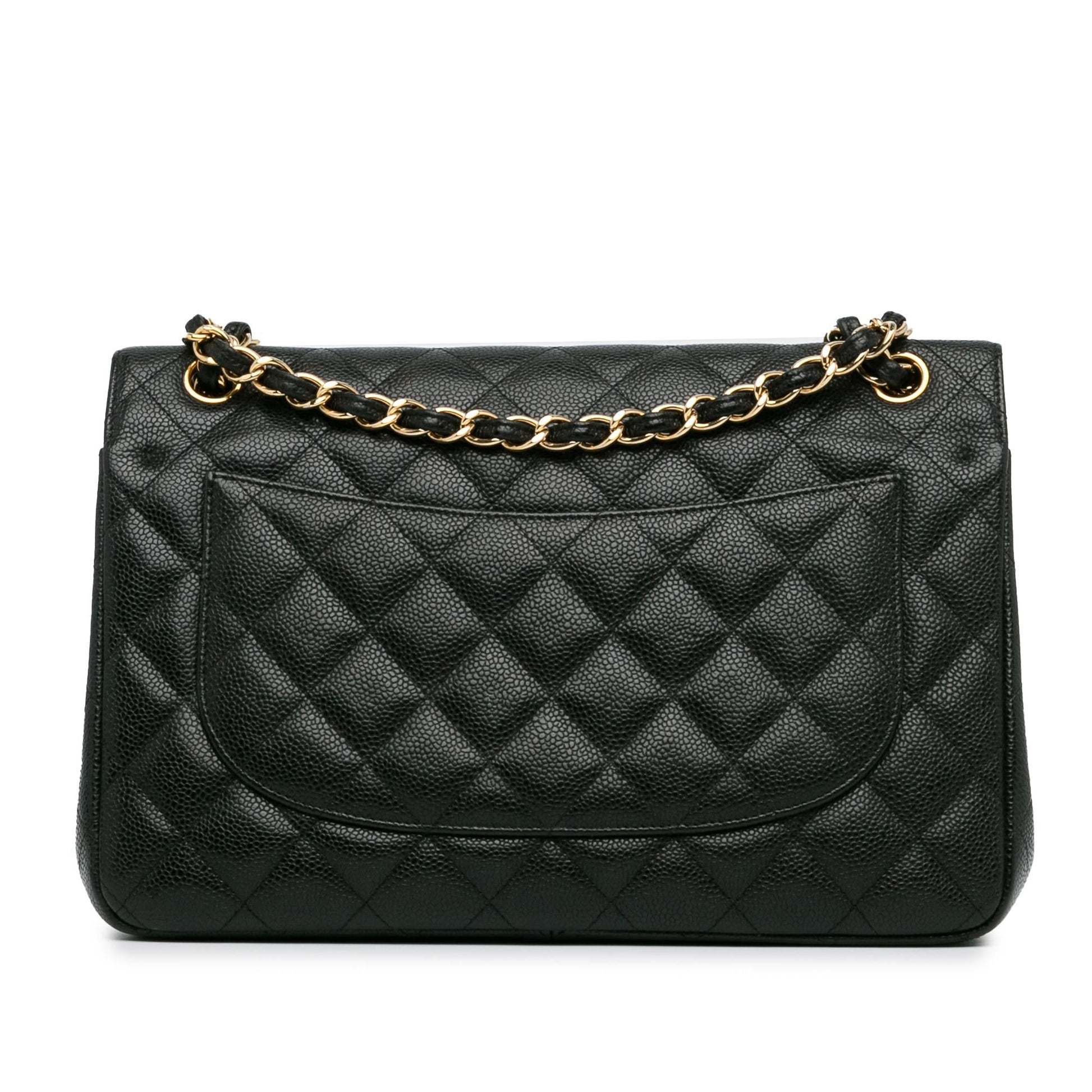 Chanel Jumbo Classic Caviar Double Flap SHG-sybvnq Handbag