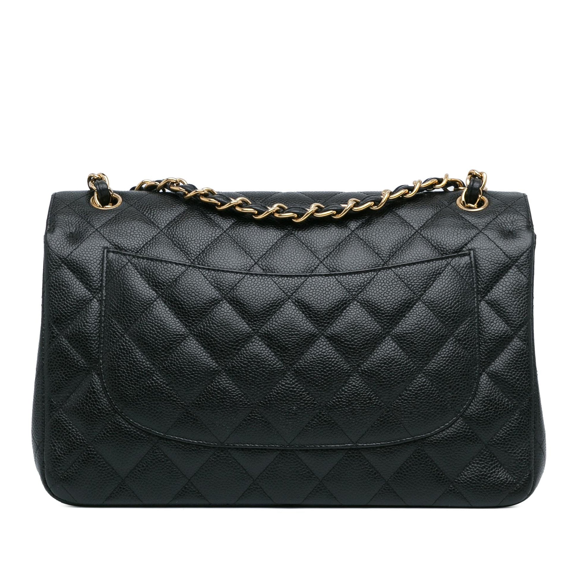 Chanel Jumbo Classic Caviar Double Flap SHG-DrtEqA Handbag