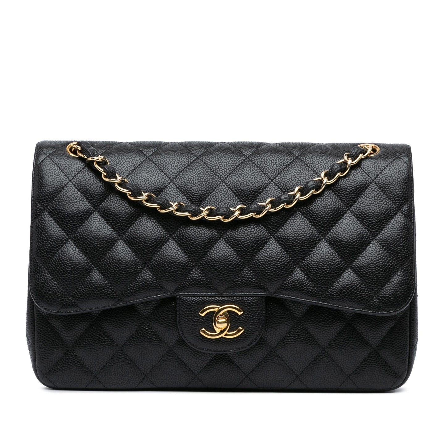 Chanel Jumbo Classic Caviar Double Flap SHG-uGolu5 Handbag