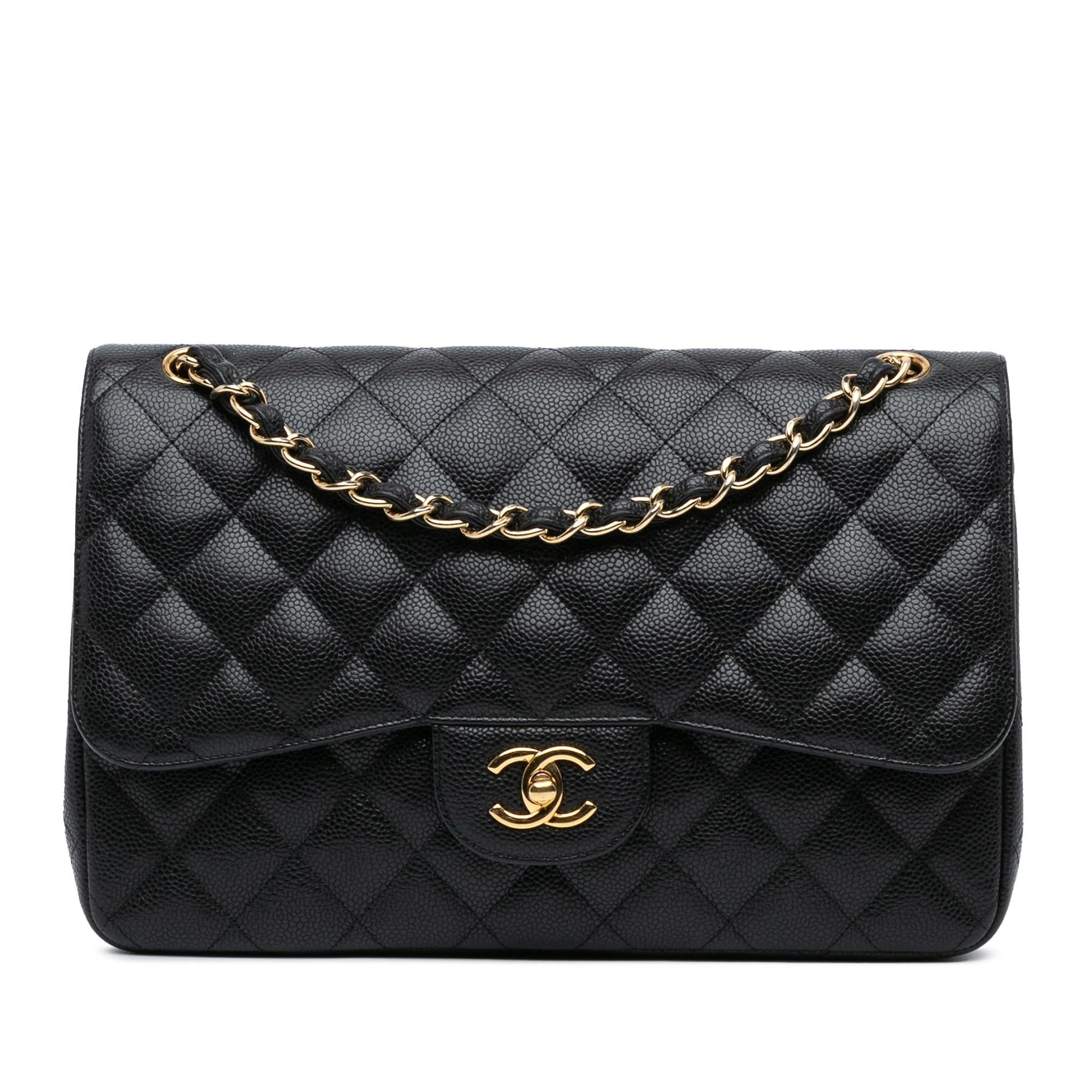 Chanel Jumbo Classic Caviar Double Flap SHG-uGolu5 Handbag