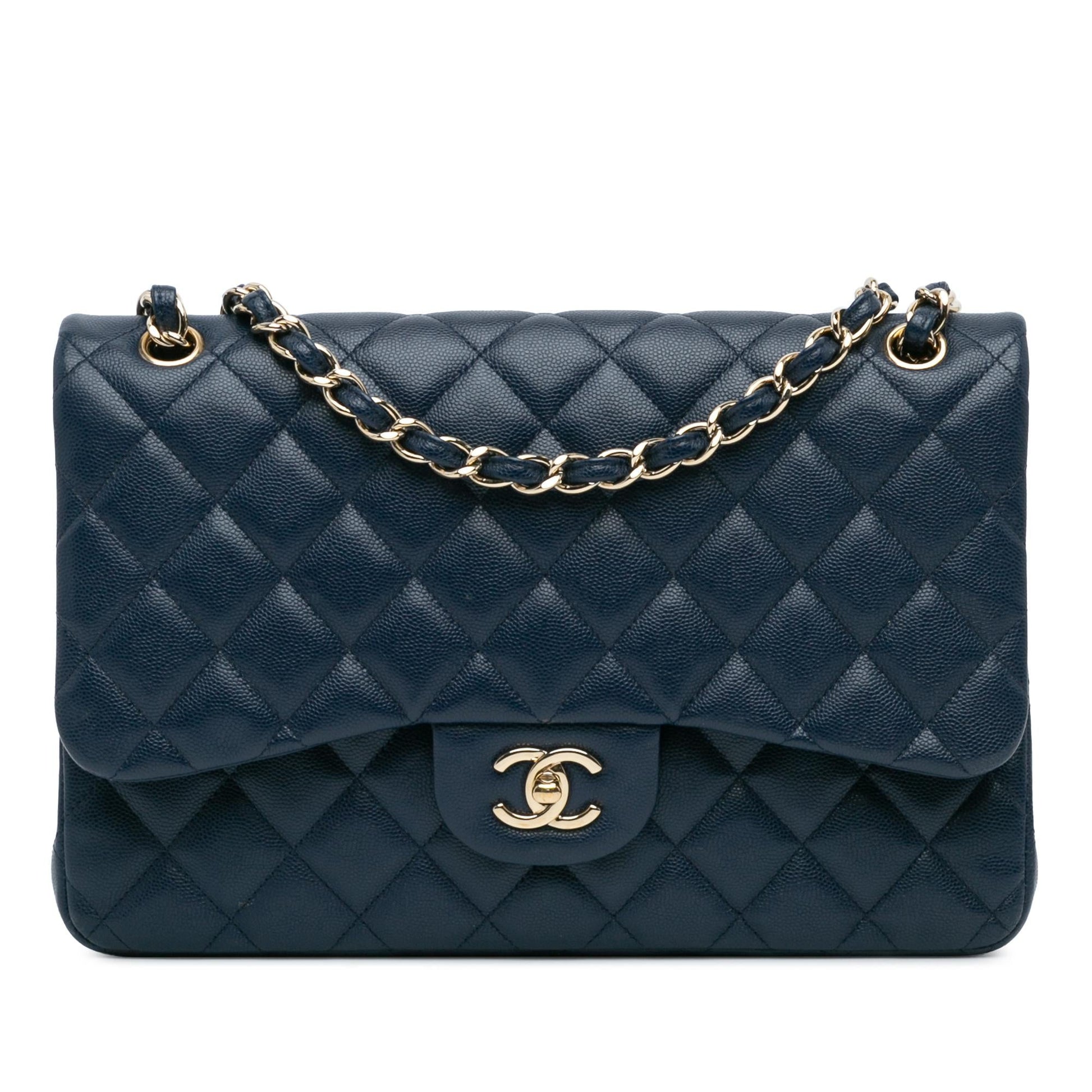 Chanel Jumbo Classic Caviar Double Flap SHG-Ar5FRd Handbag