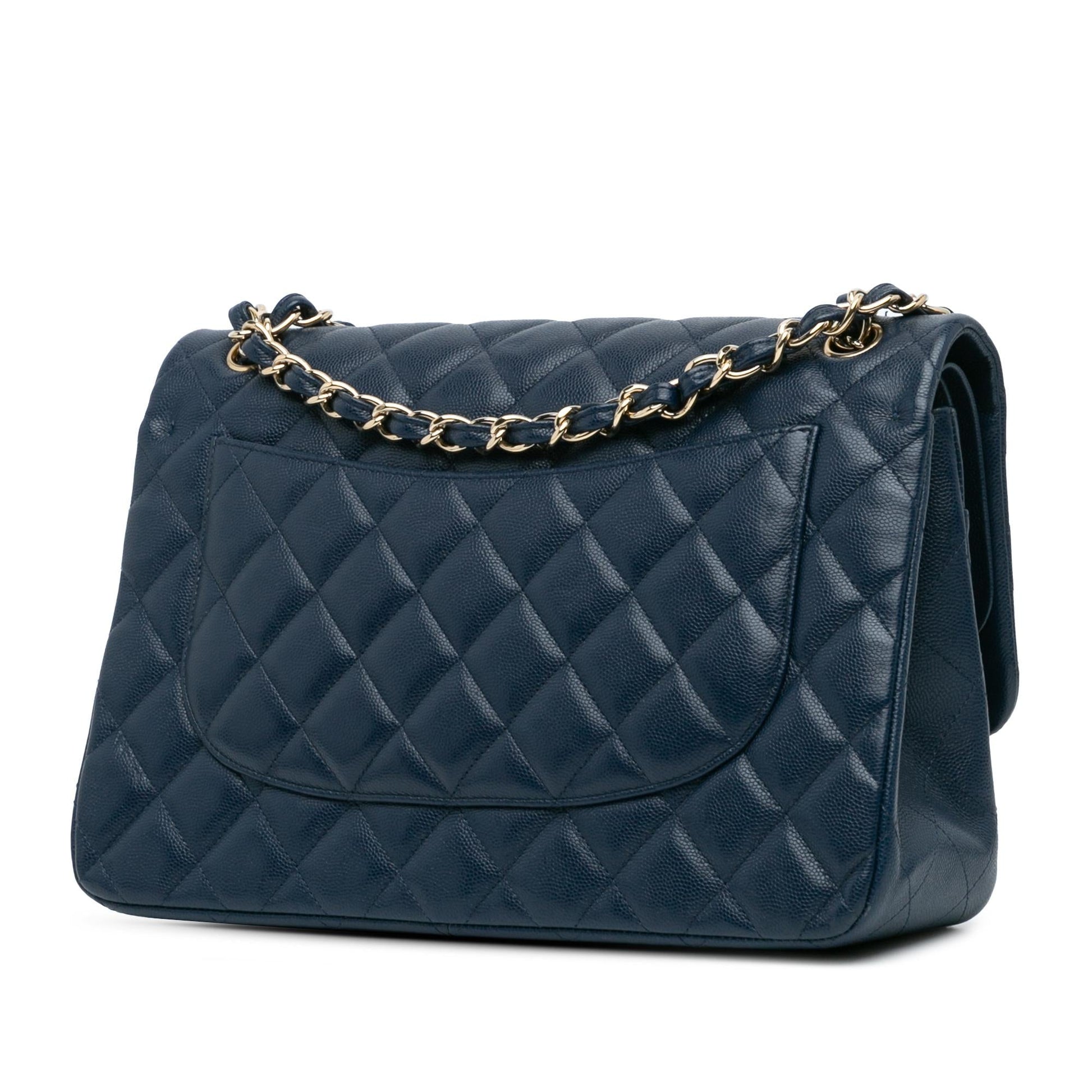 Chanel Jumbo Classic Caviar Double Flap SHG-Ar5FRd Handbag