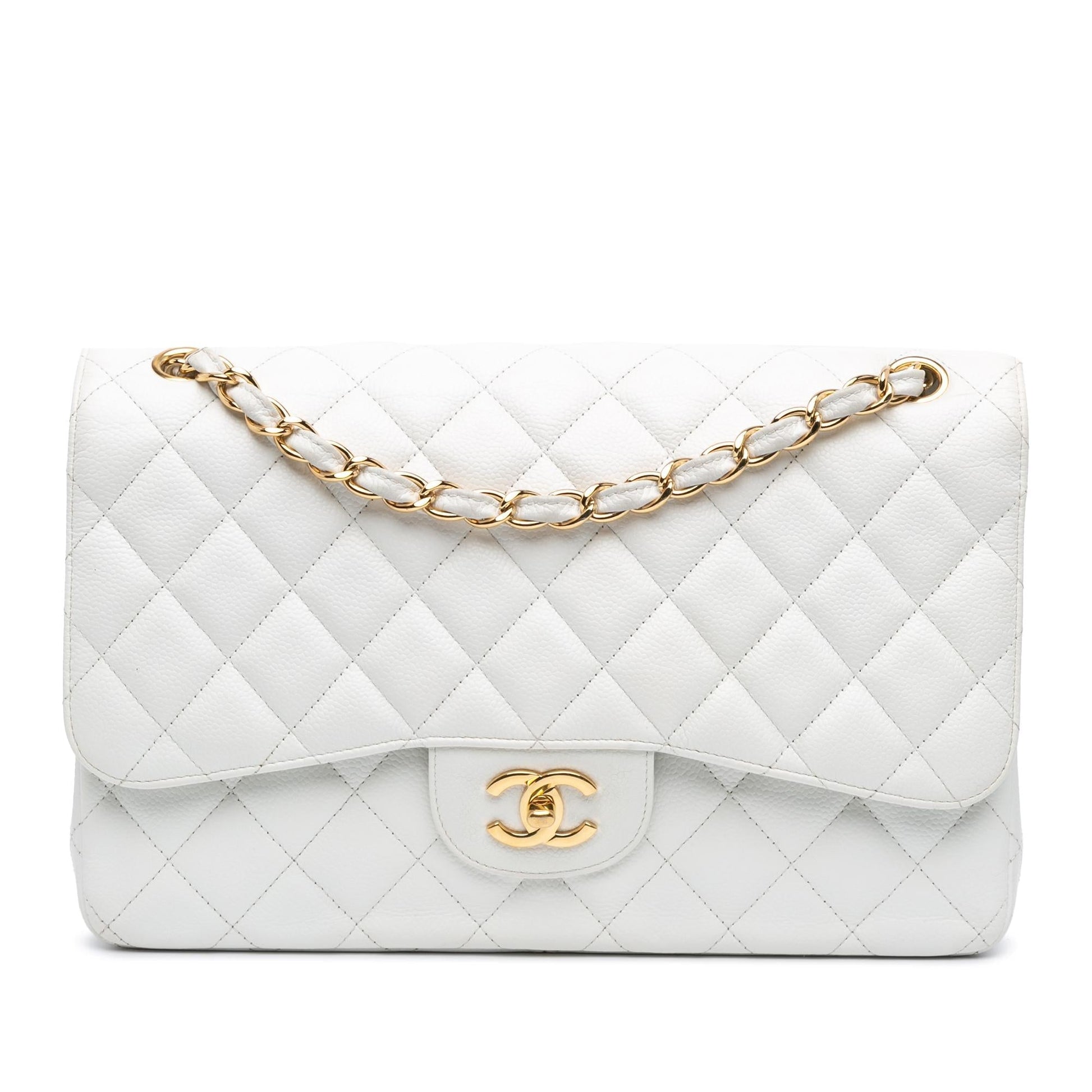 Chanel Jumbo Classic Caviar Double Flap SHG-kMlTWy Handbag