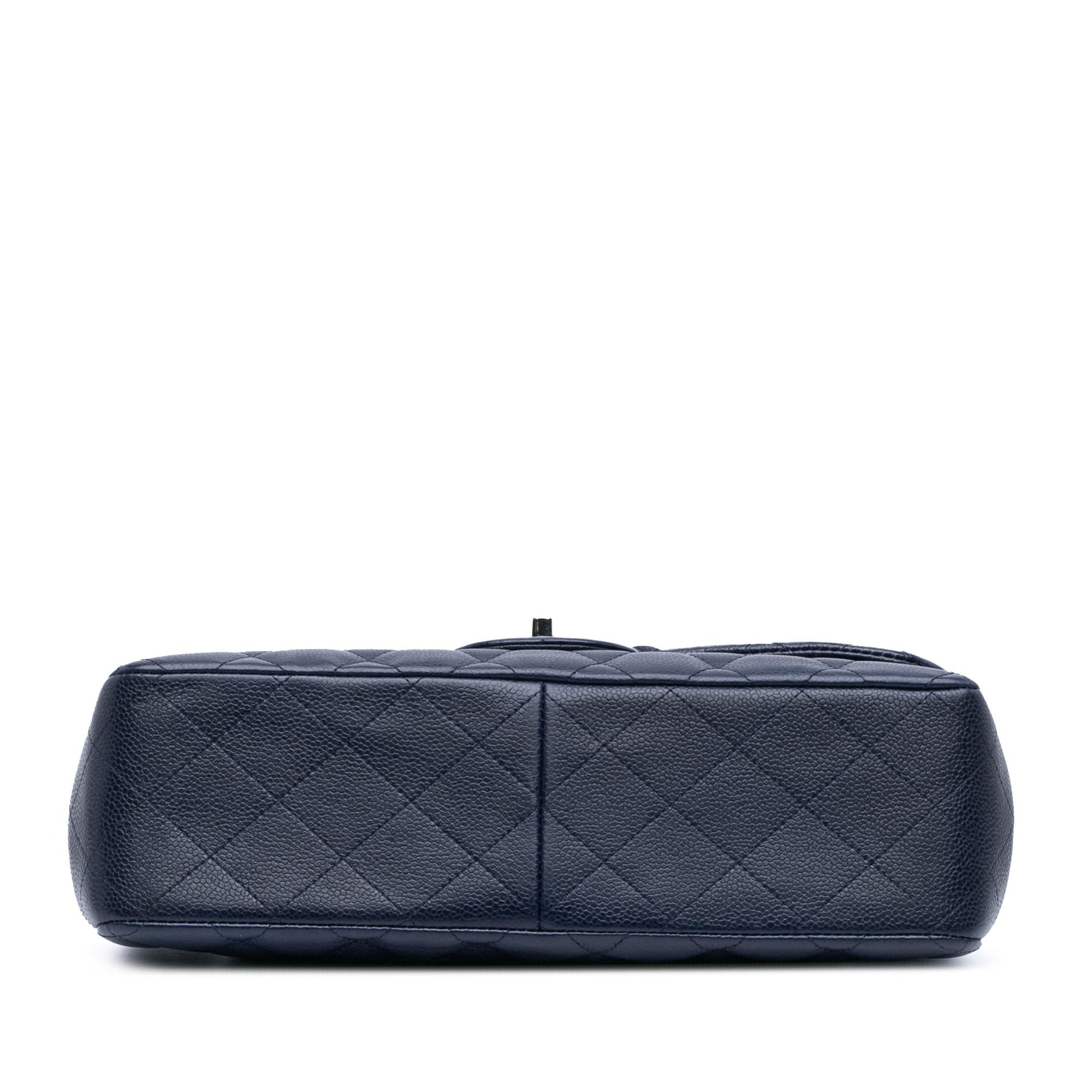 Chanel Jumbo Classic Caviar Double Flap Handbag