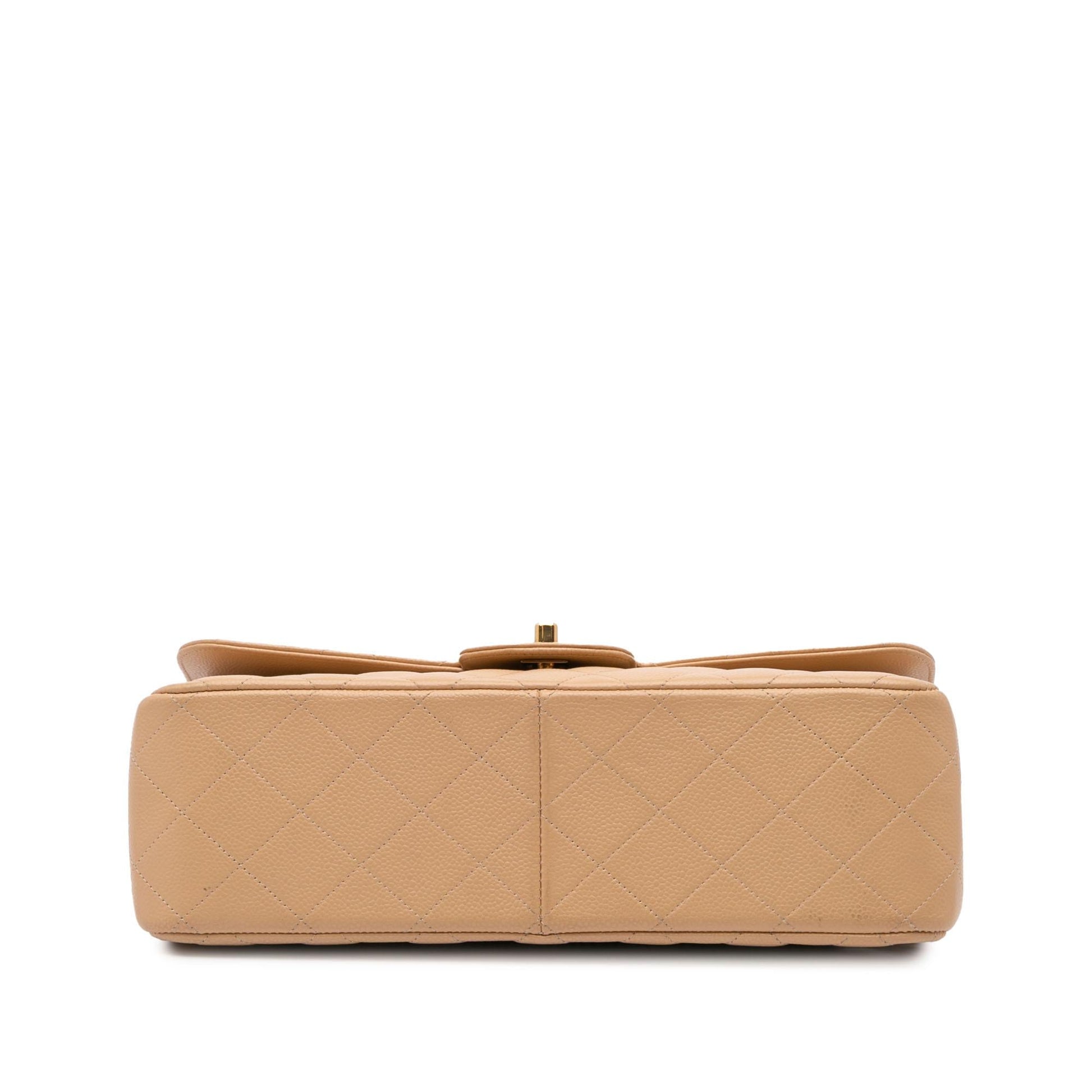 Chanel Jumbo Classic Caviar Double Flap Handbag Flap 1