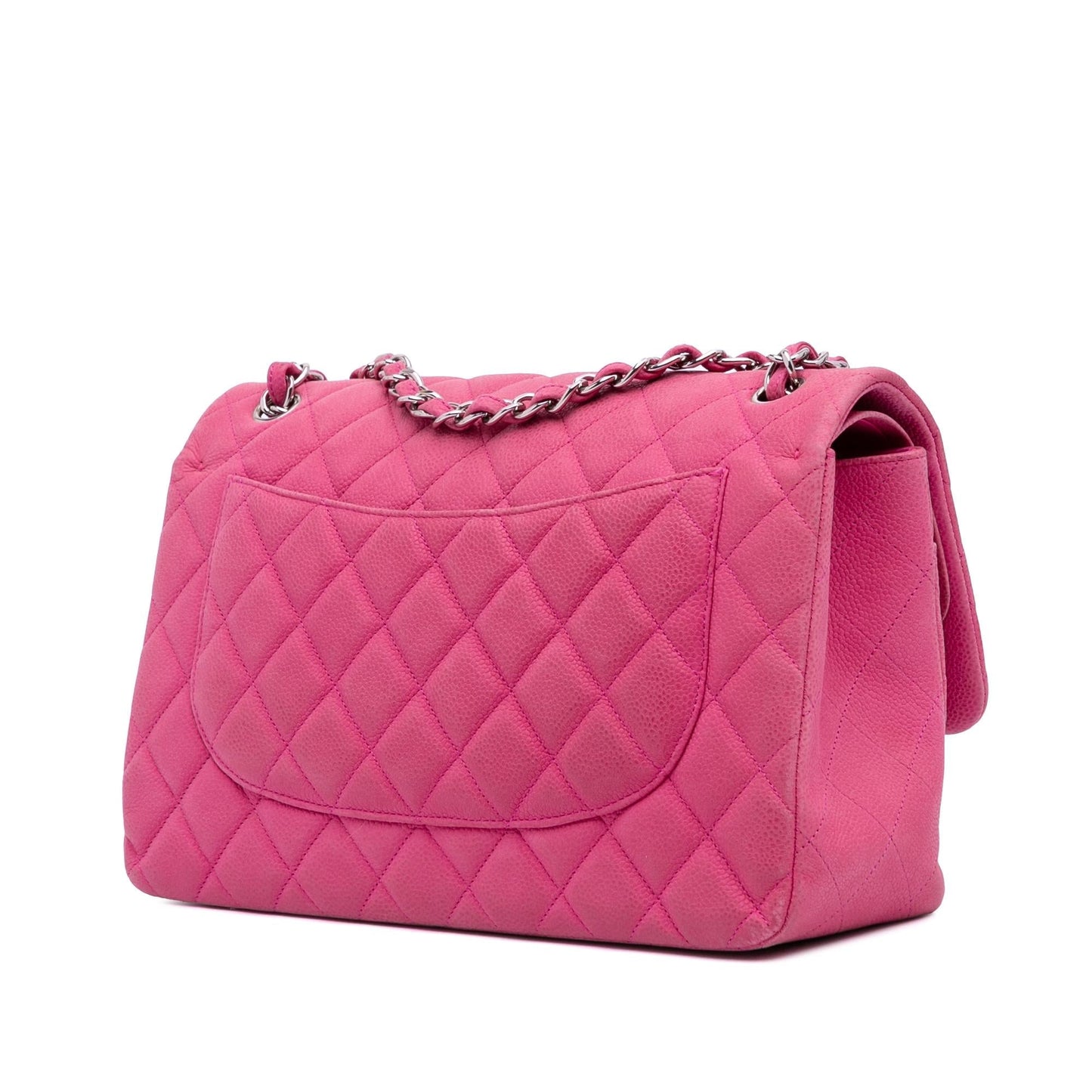 Chanel Jumbo Classic Caviar Double Flap Handbag Flap 14