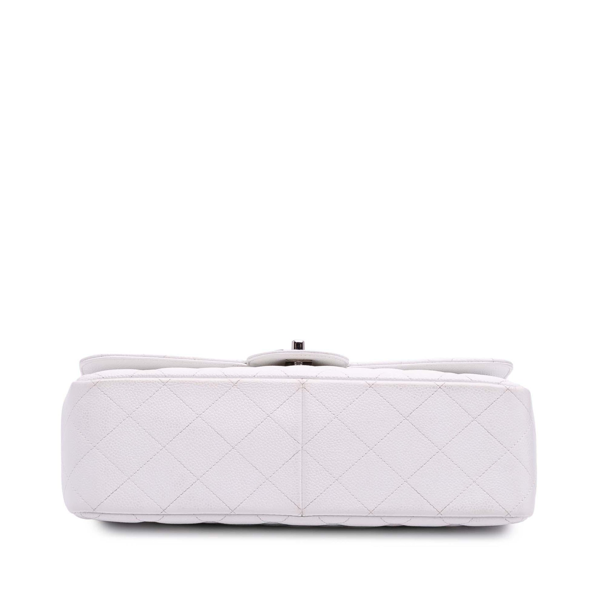 Chanel Jumbo Classic Caviar Double Flap Handbag Flap 16