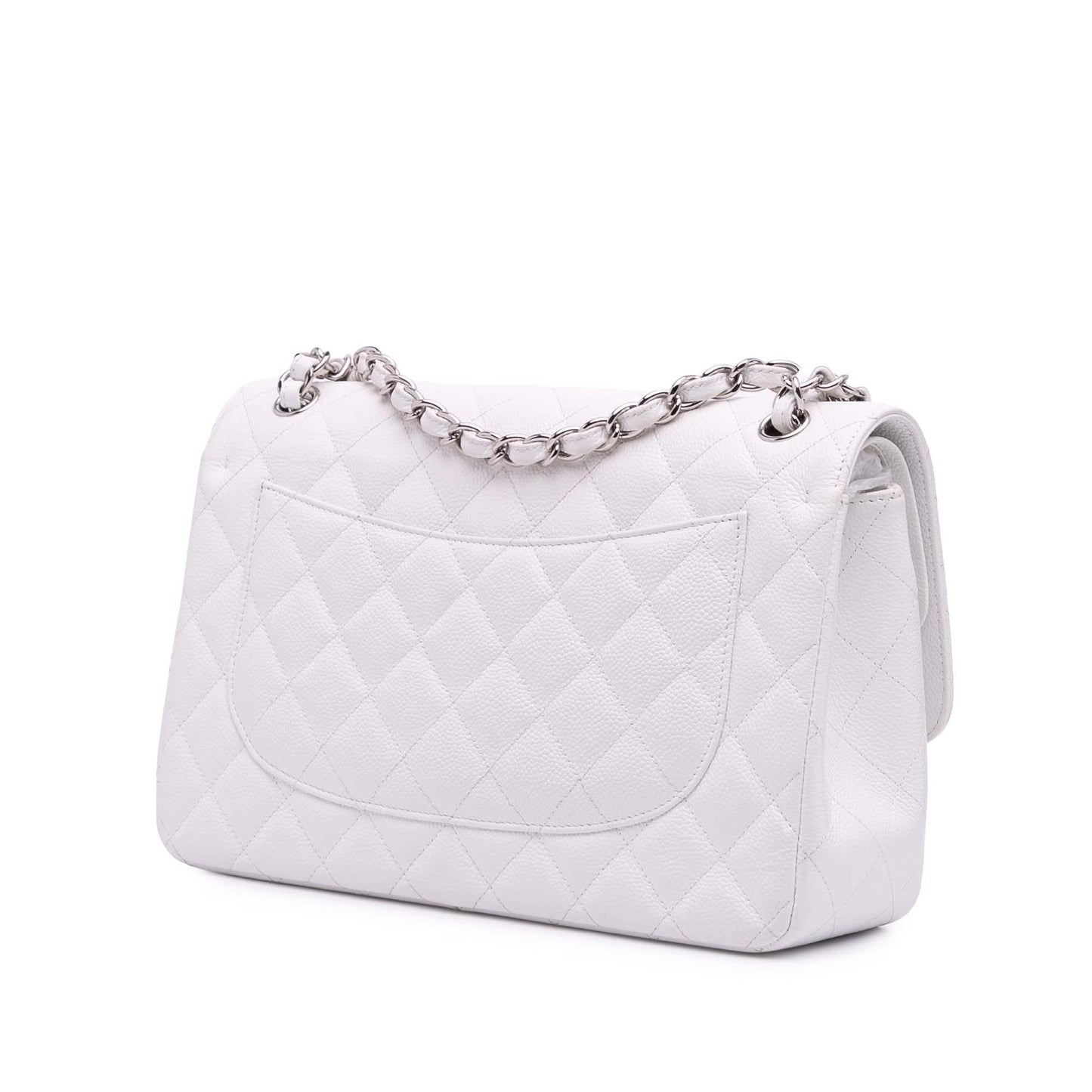 Chanel Jumbo Classic Caviar Double Flap Handbag Flap 16