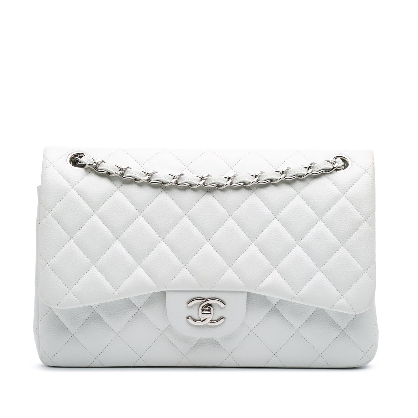 Chanel Jumbo Classic Caviar Double Flap Handbag Flap 15