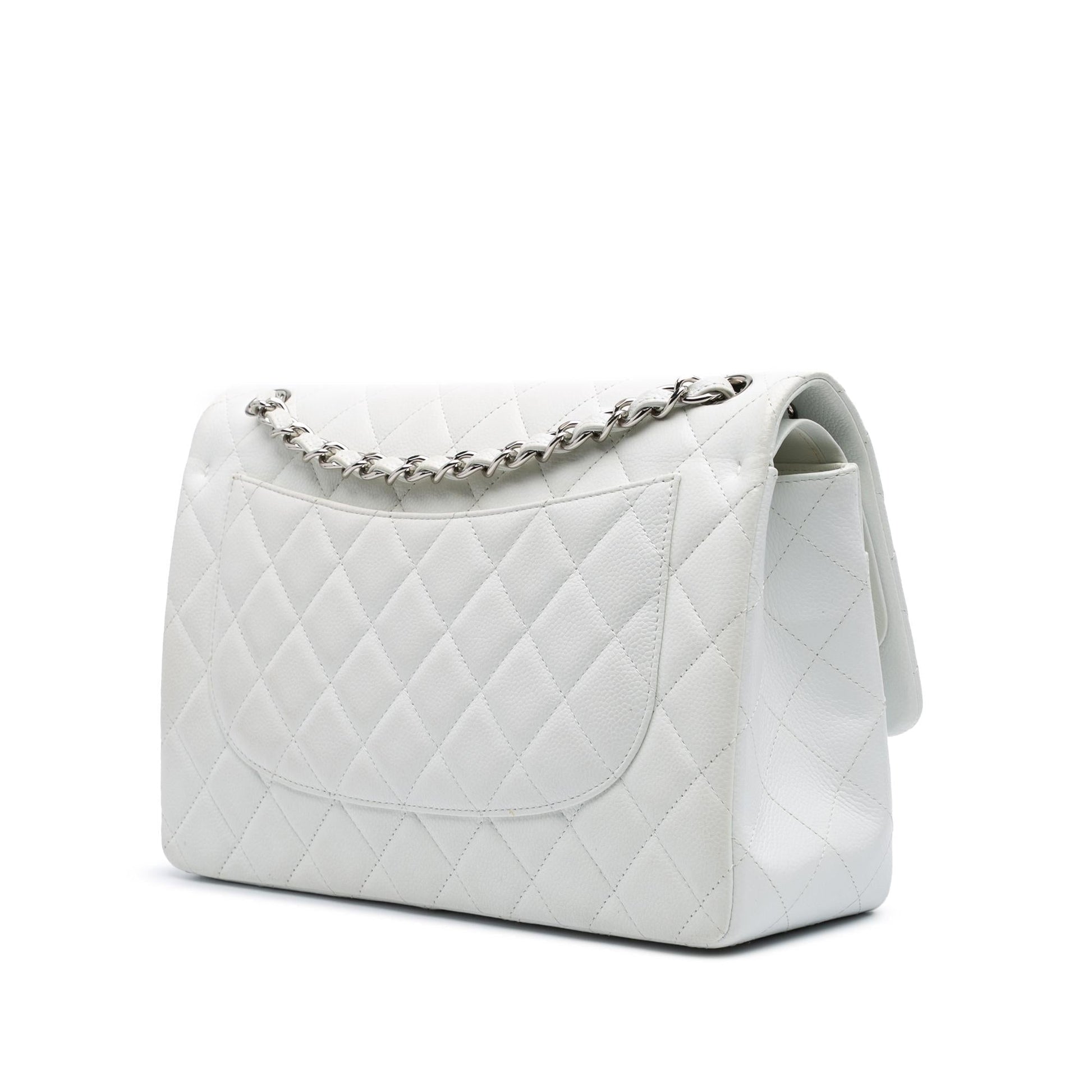 Chanel Jumbo Classic Caviar Double Flap Handbag Flap 15