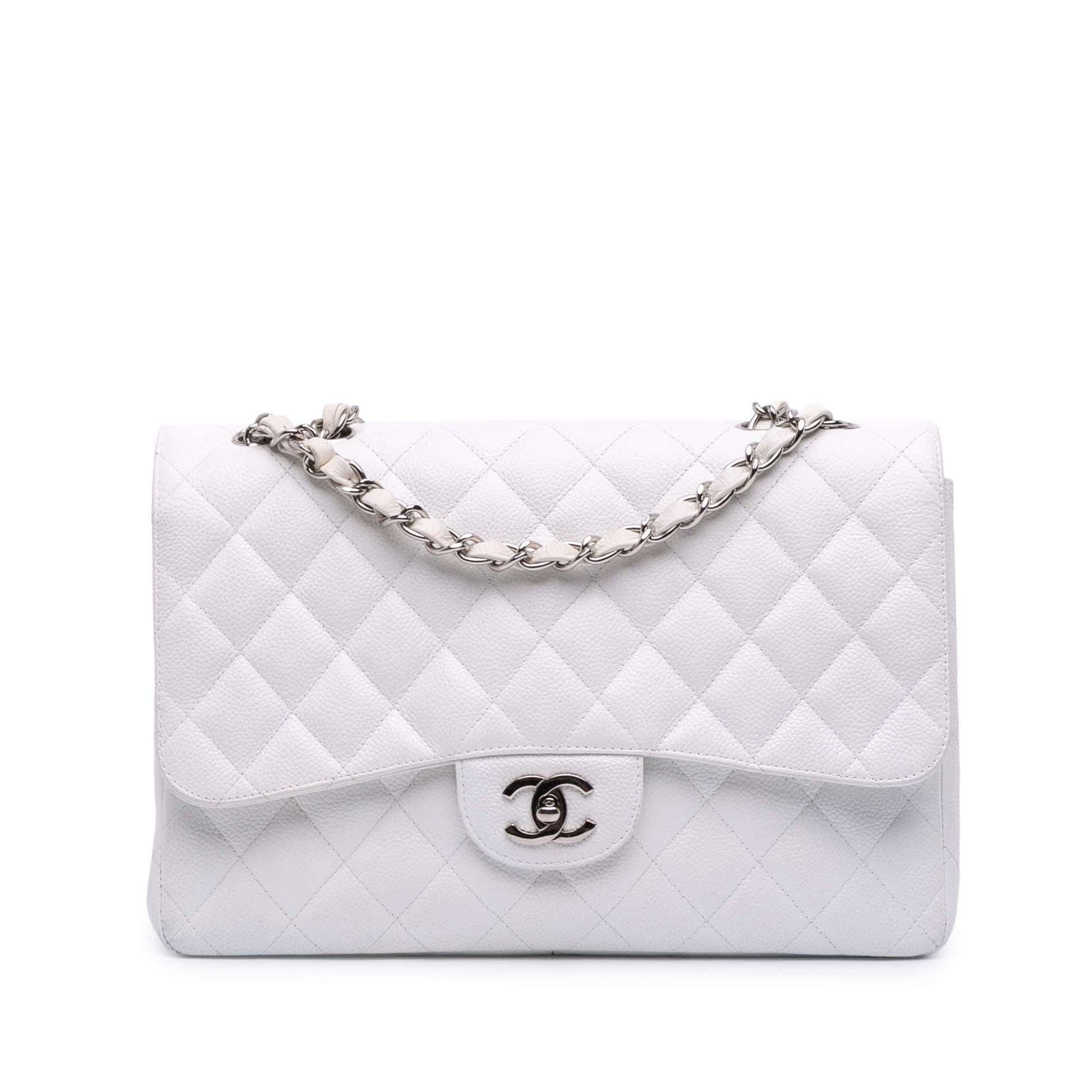 Chanel Jumbo Classic Caviar Double Flap Handbag Flap 22