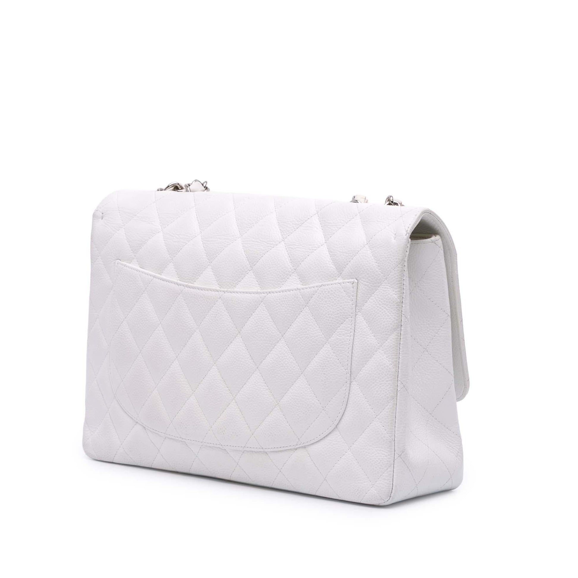 Chanel Jumbo Classic Caviar Double Flap Handbag Flap 22
